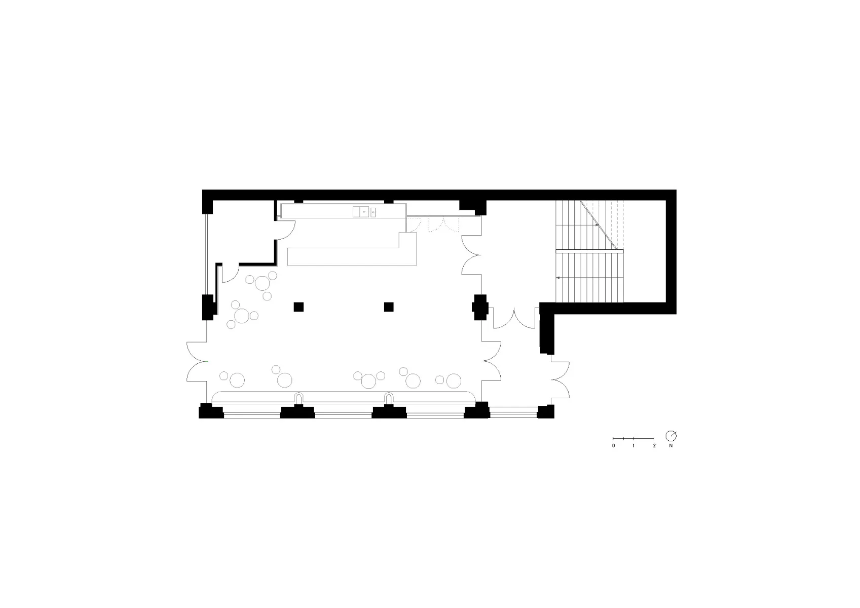 Grundriss Foyer, Grafik