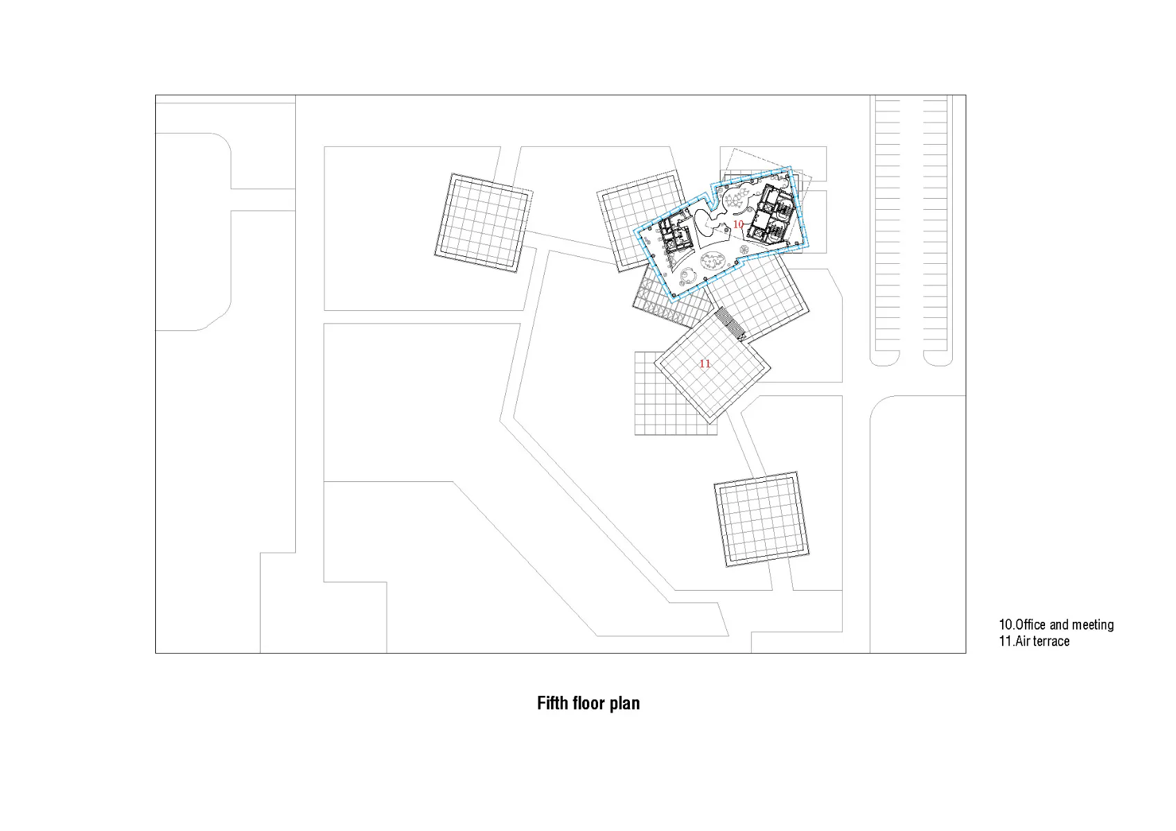 Grundriss 4. OG, Grafik