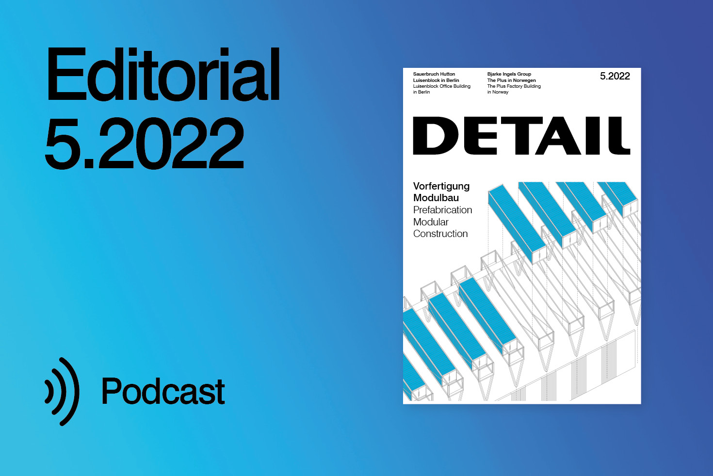 Modular bauen - Editorial 5.2022