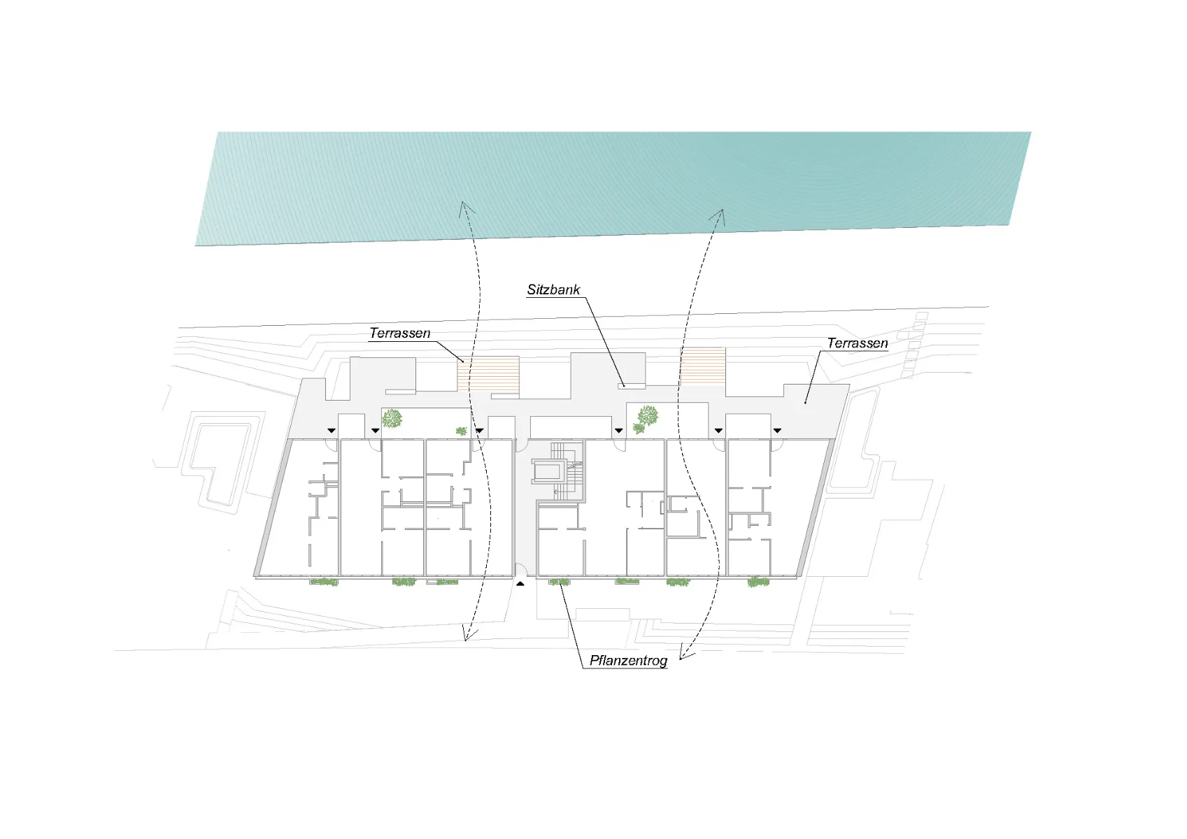 Grundriss EG, Grafik
