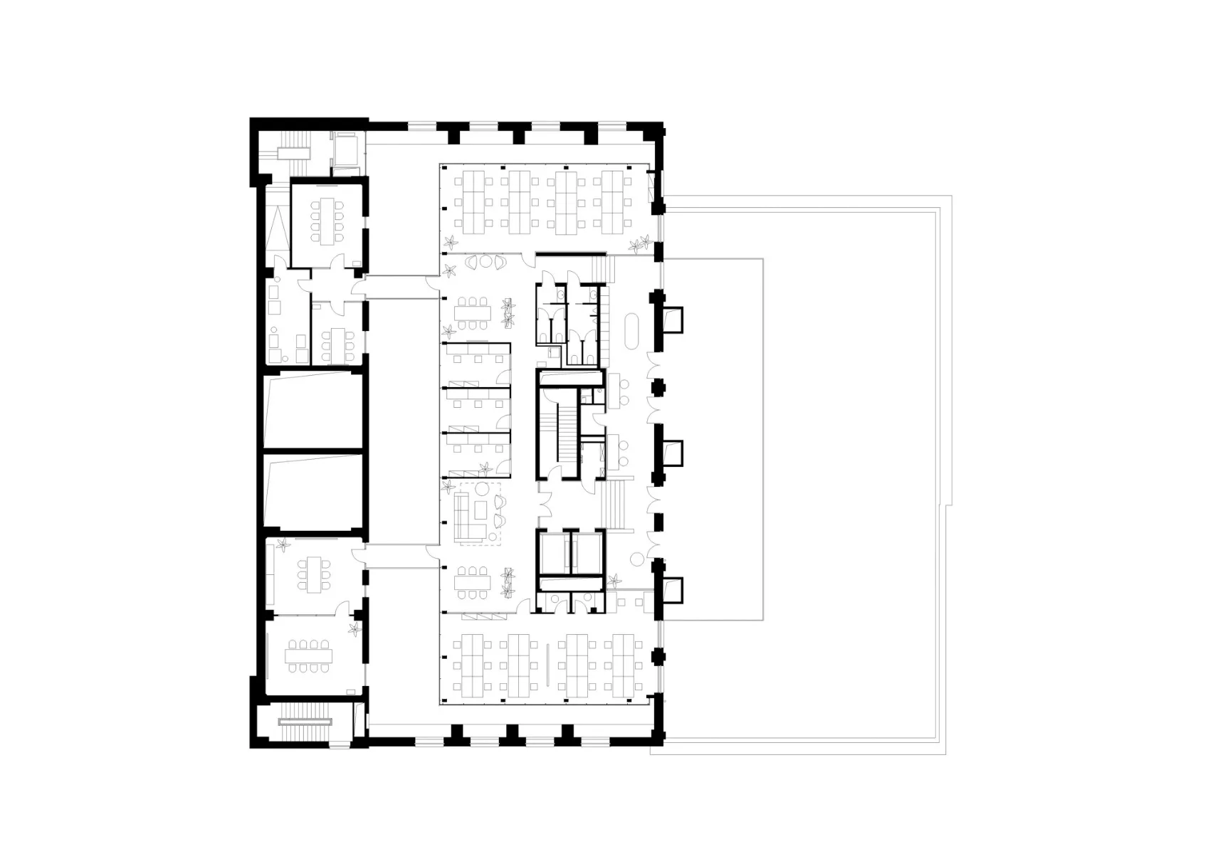 Grundriss 5. OG, Grafik
