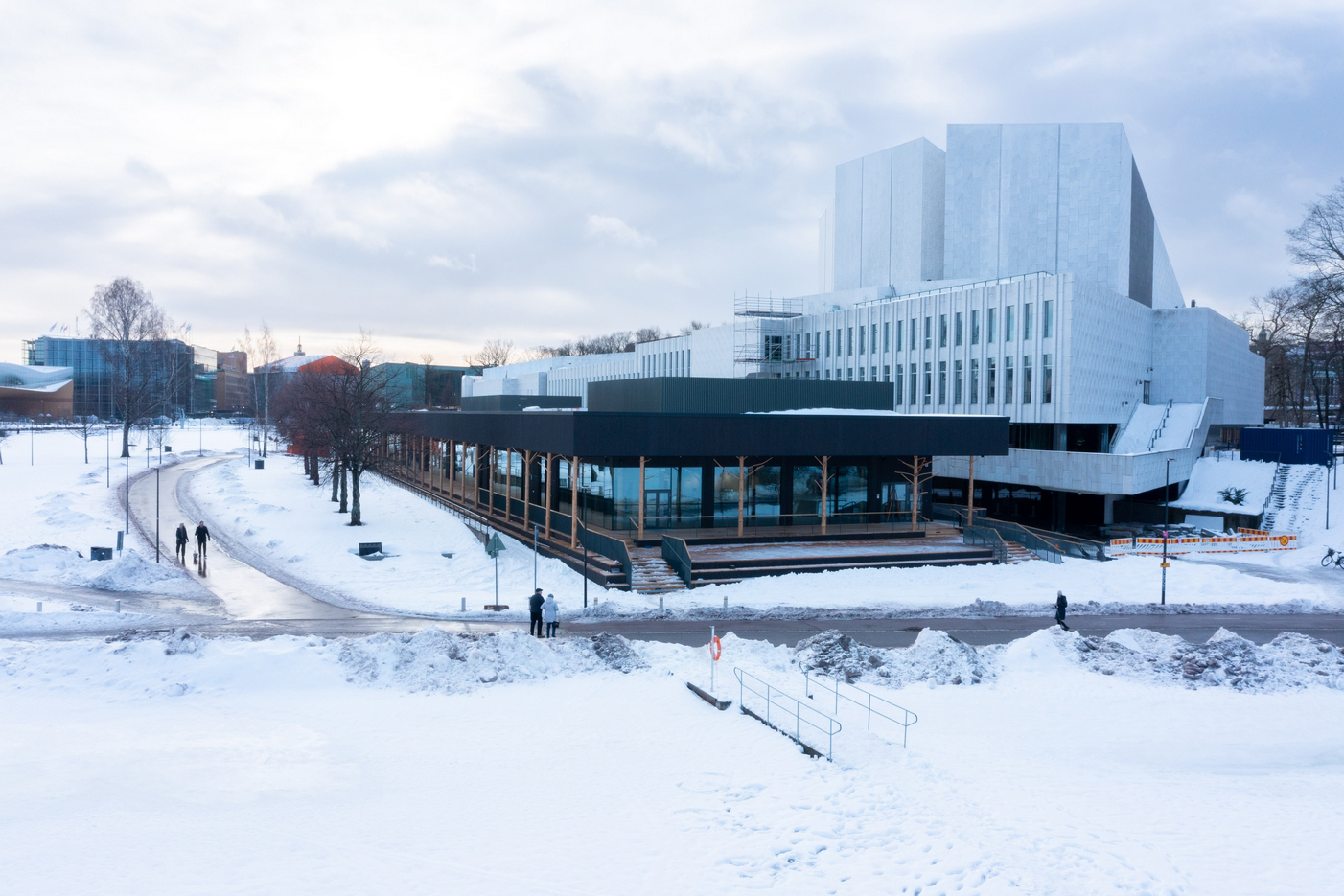 Temporäre Halle in modularer Holzbauweise für Helsinki