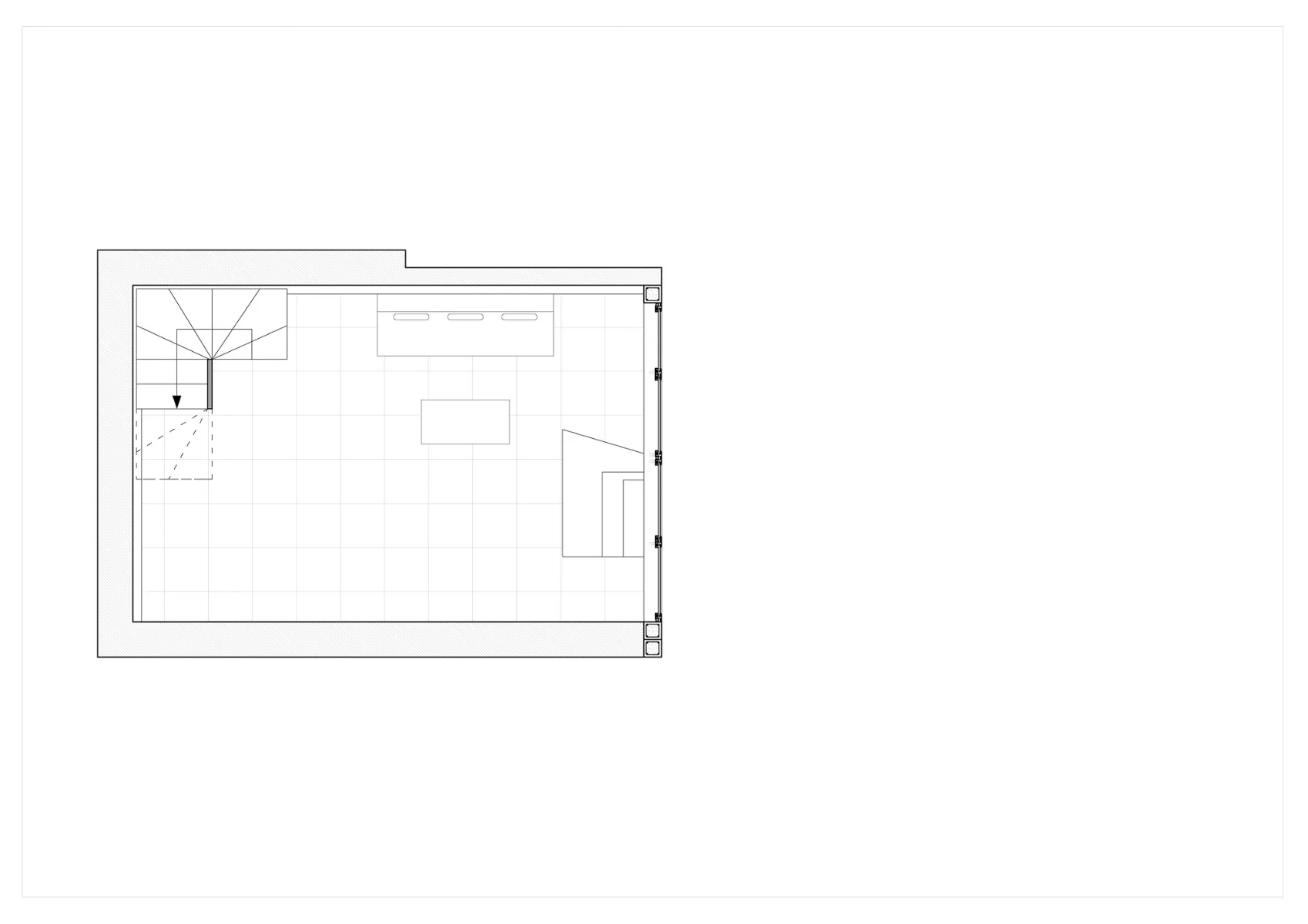 Grundriss erstes Obergeschoss, Grafik