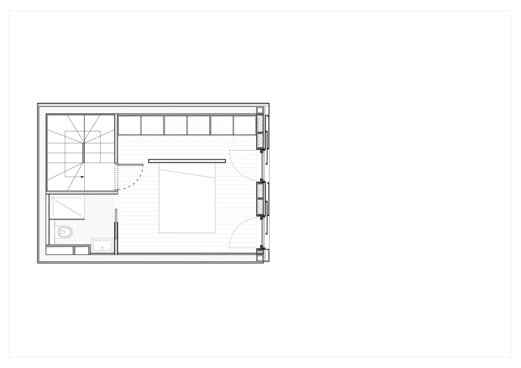 Grundriss zweites Obergeschoss, Grafik