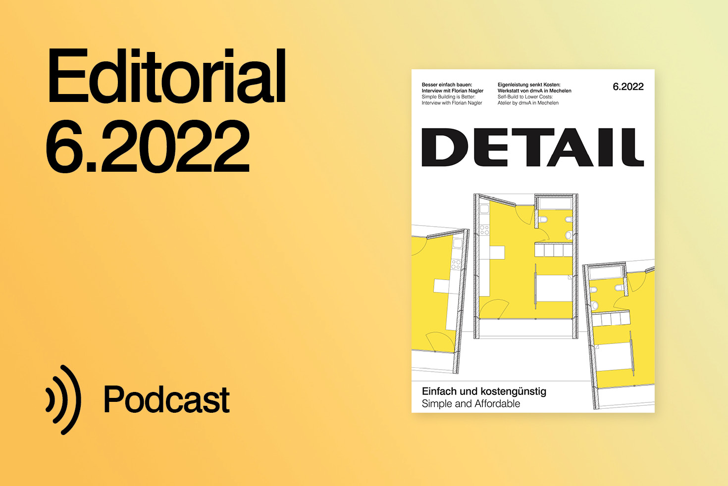 Einfach günstig - Editorial 6.2022