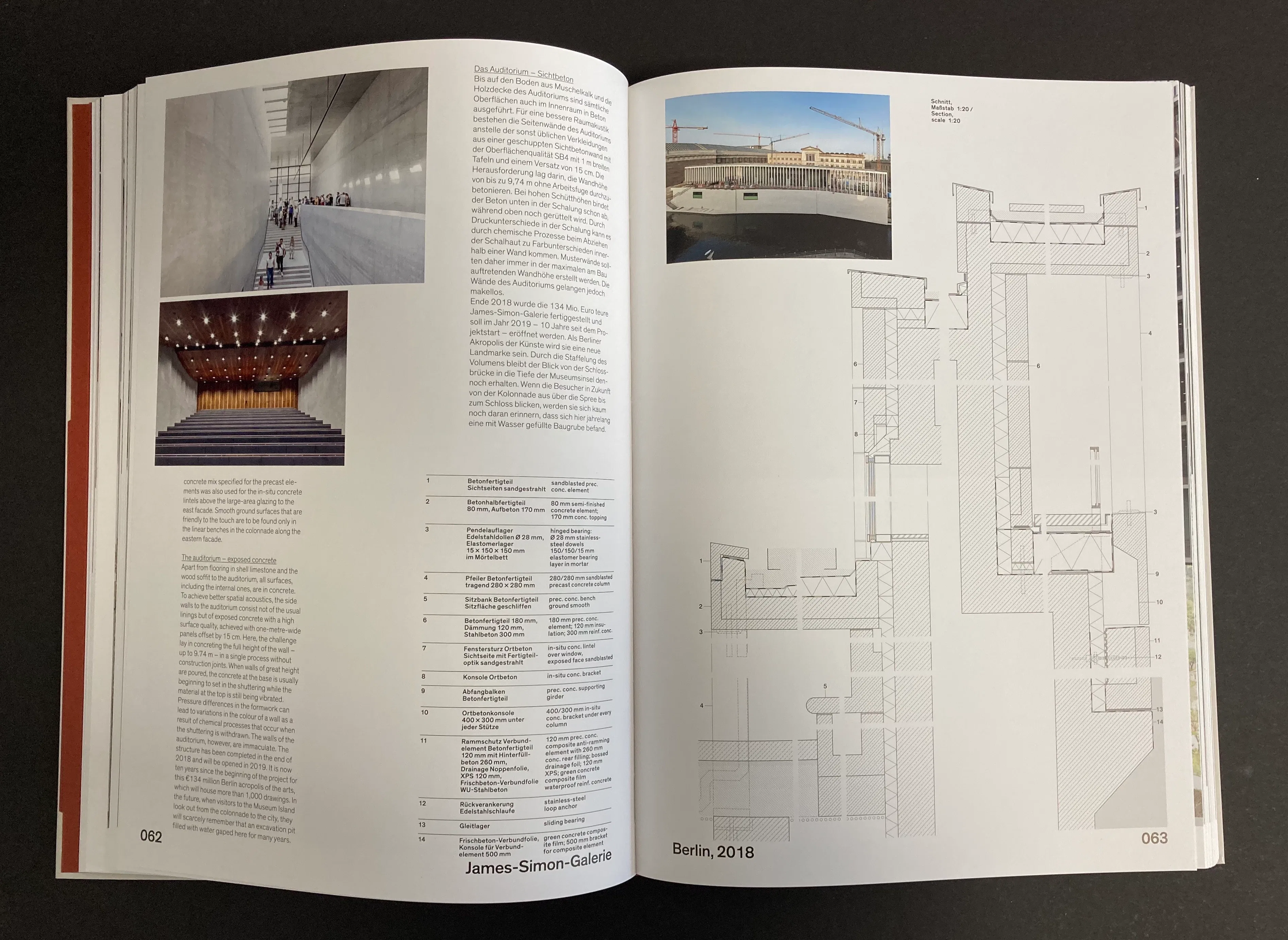 David Chipperfield Architects. Architecture and Construction Details. 240 pages, 23 projects, edited by Sandra Hofmeister. 3rd extended edition, Edition Detail, Munich 2022.