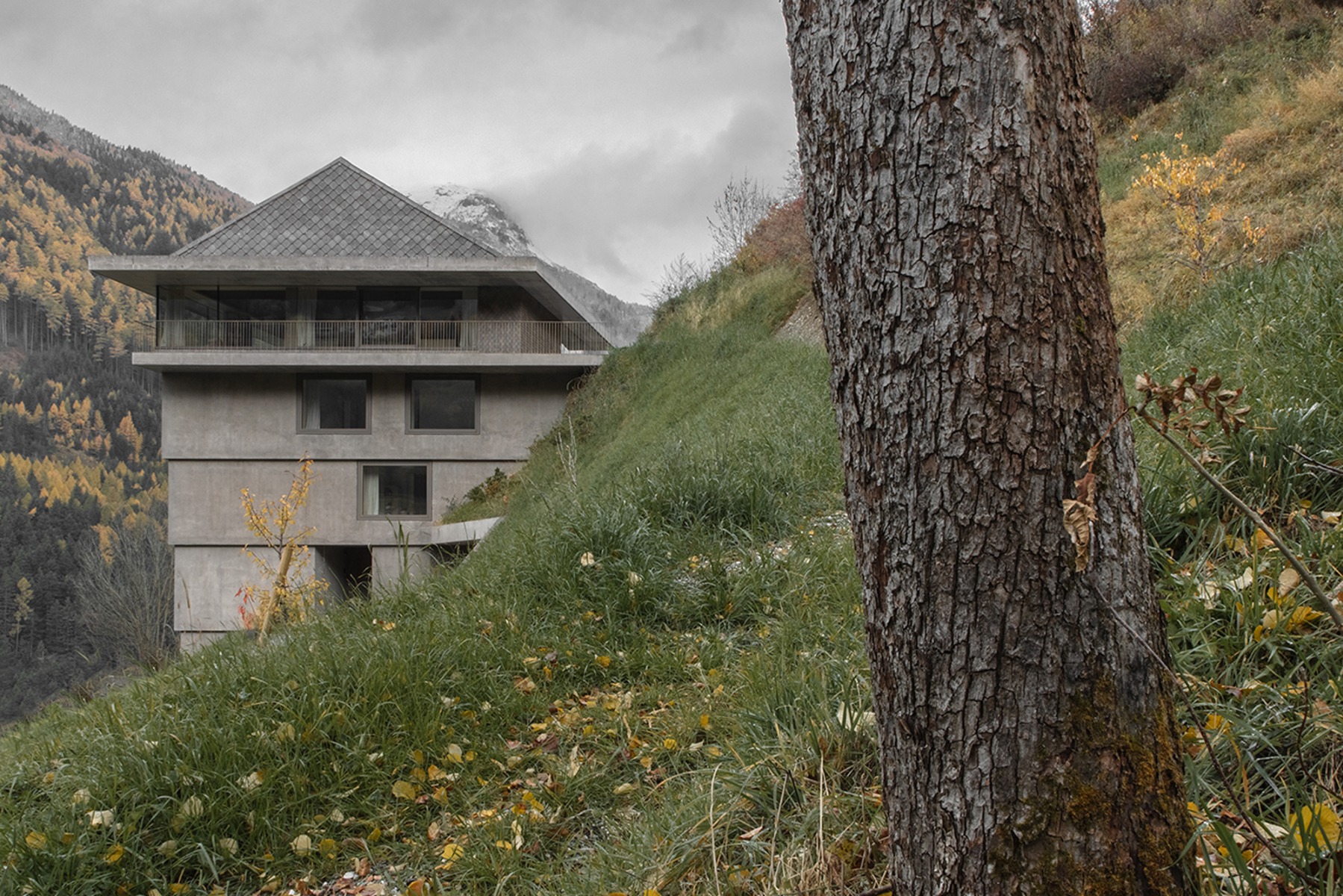 Einfamilienhaus aus Dämmbeton von Pedevilla Architects