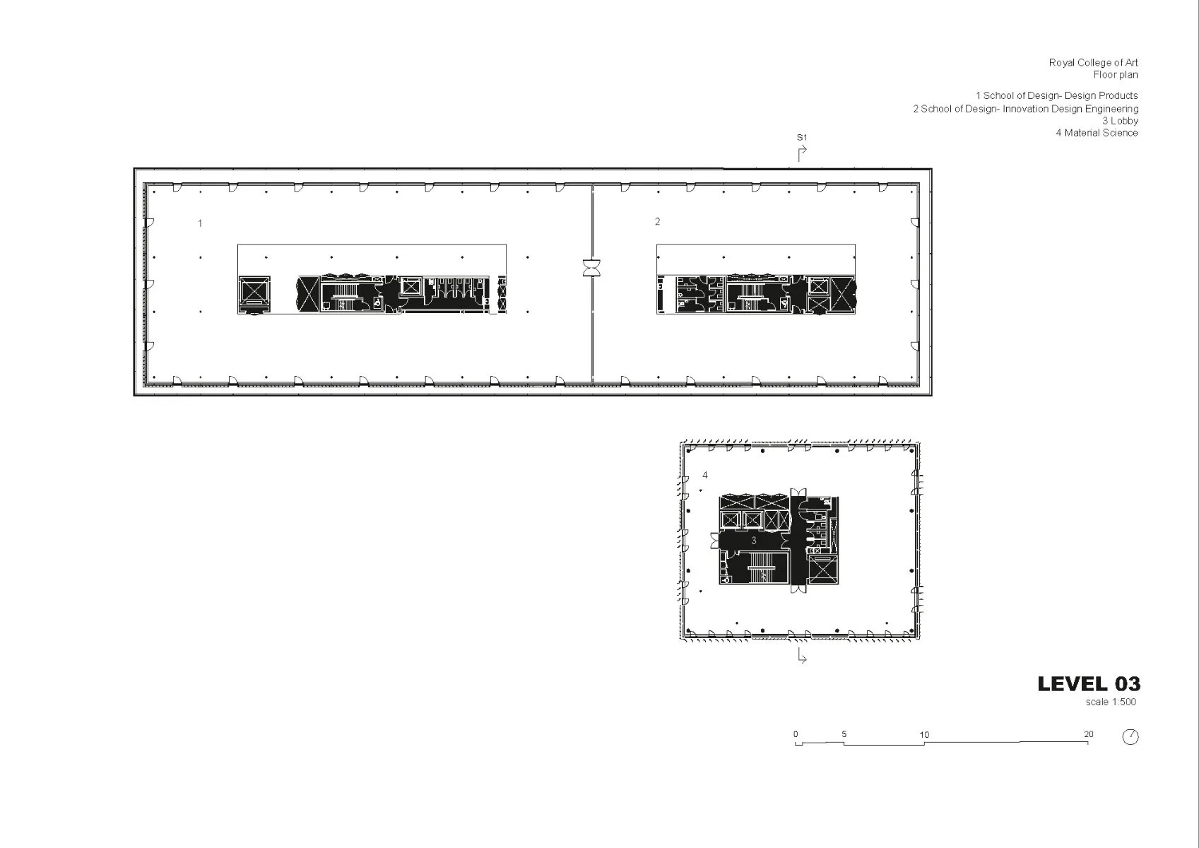 Grundriss 3. OG, Grafik