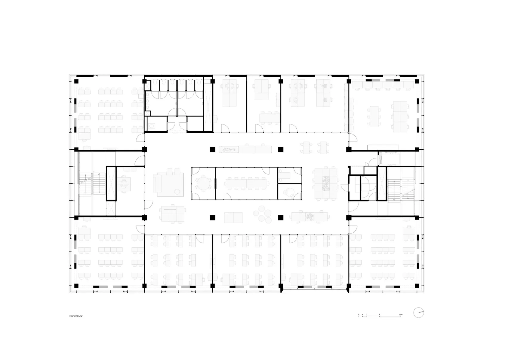 Grundriss 3. OG, Grafik