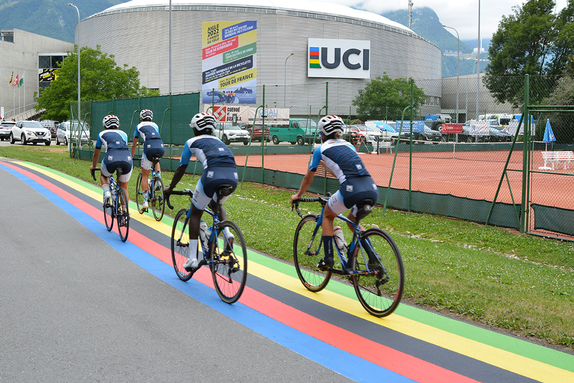 Tour de France: Regenbogenstrecke vor UCI-Hauptsitz