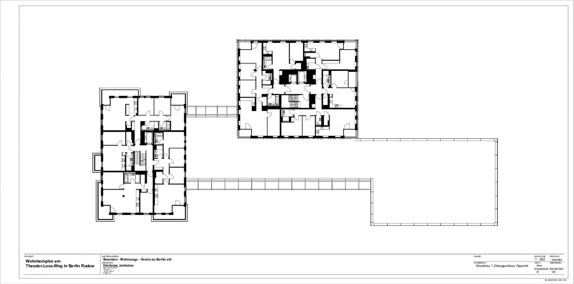 Grundriss 1. OG, Grafik