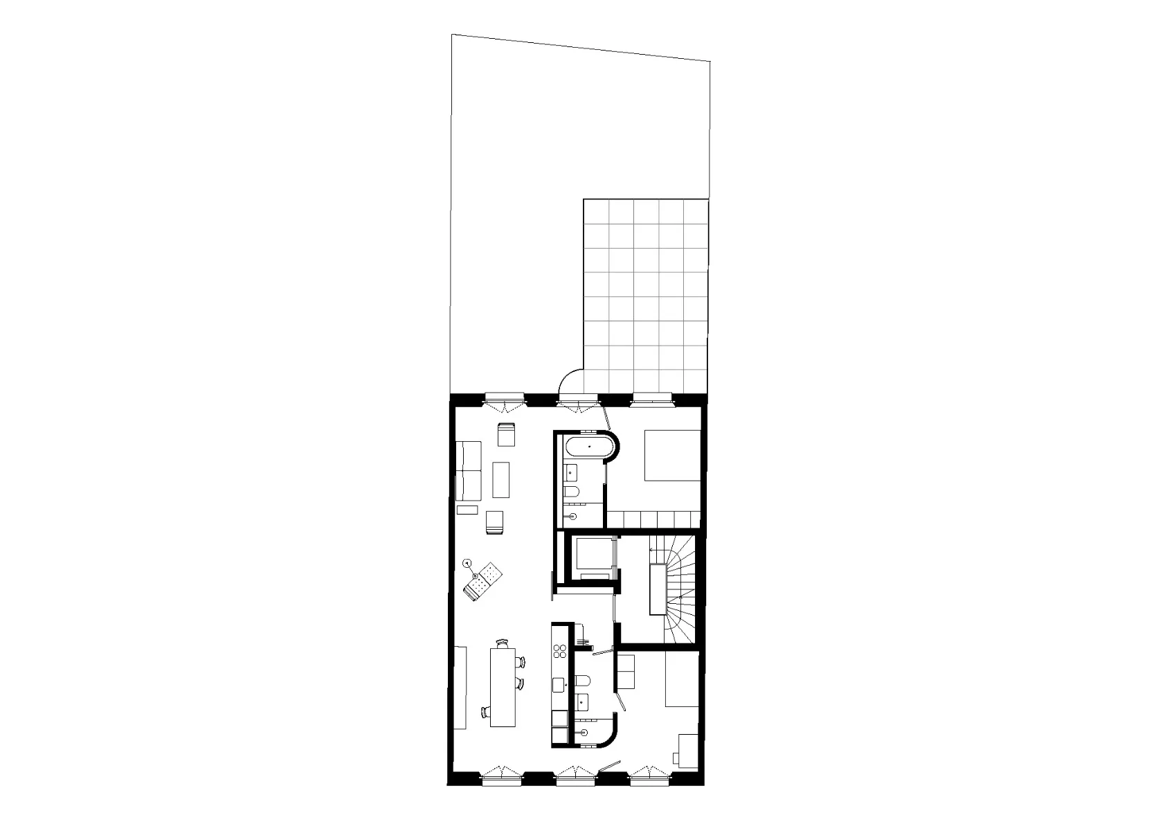 Grundriss 1. OG, Grafik