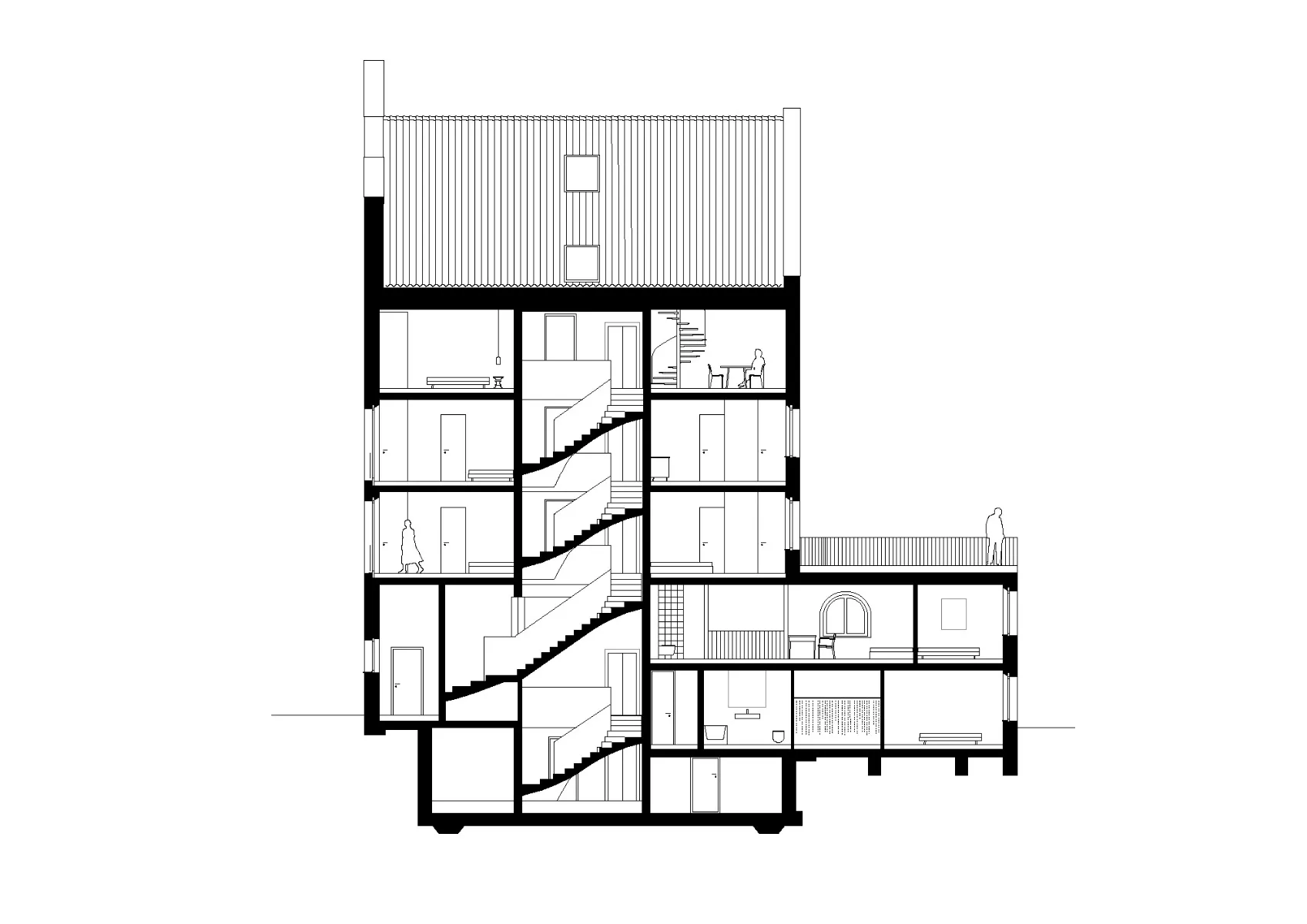 Längsschnitt, Grafik