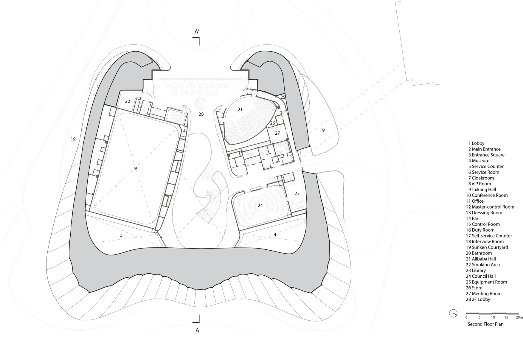 Grundriss OG, Grafik