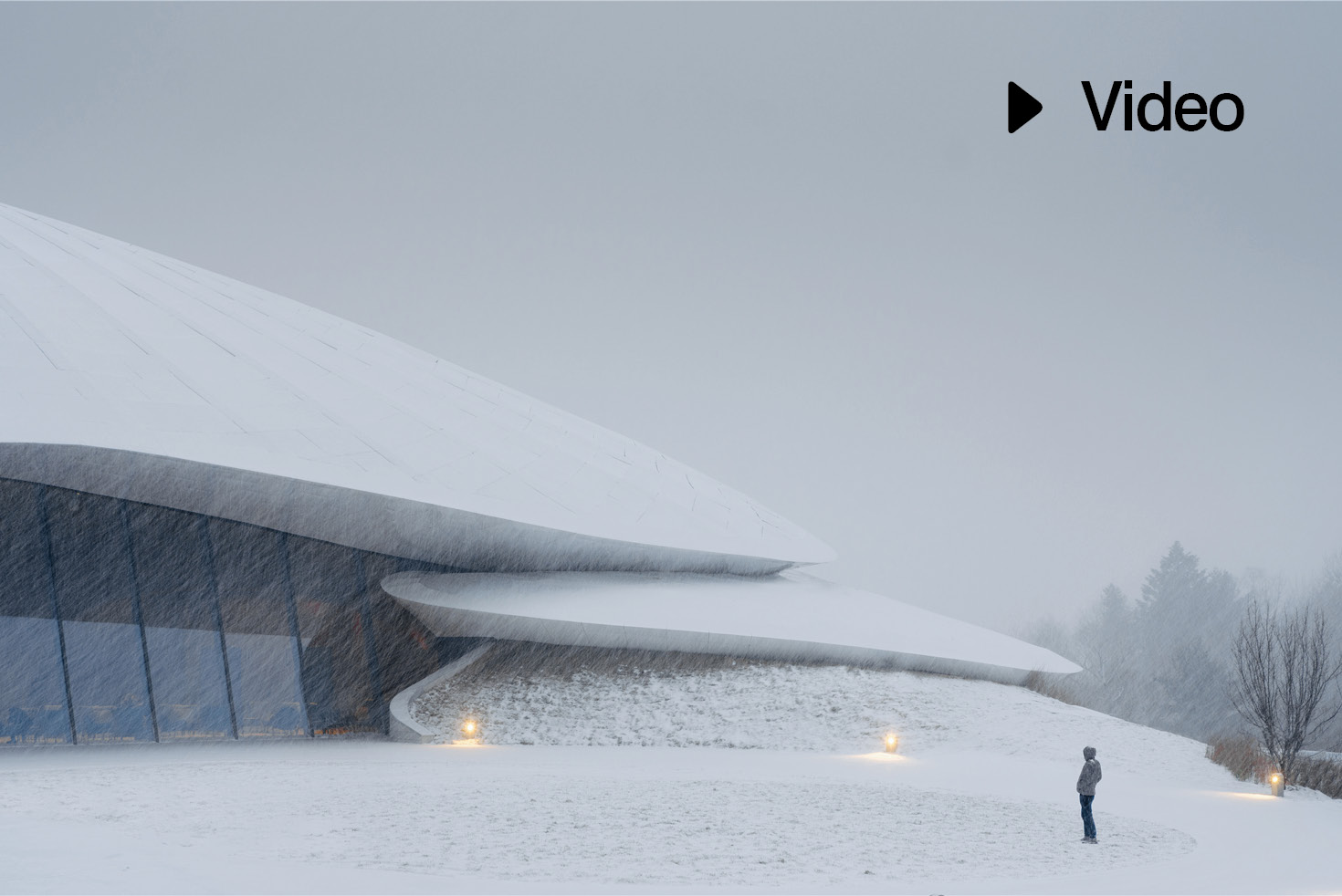 Kongresszentrum im Skigebiet Yabuli von MAD