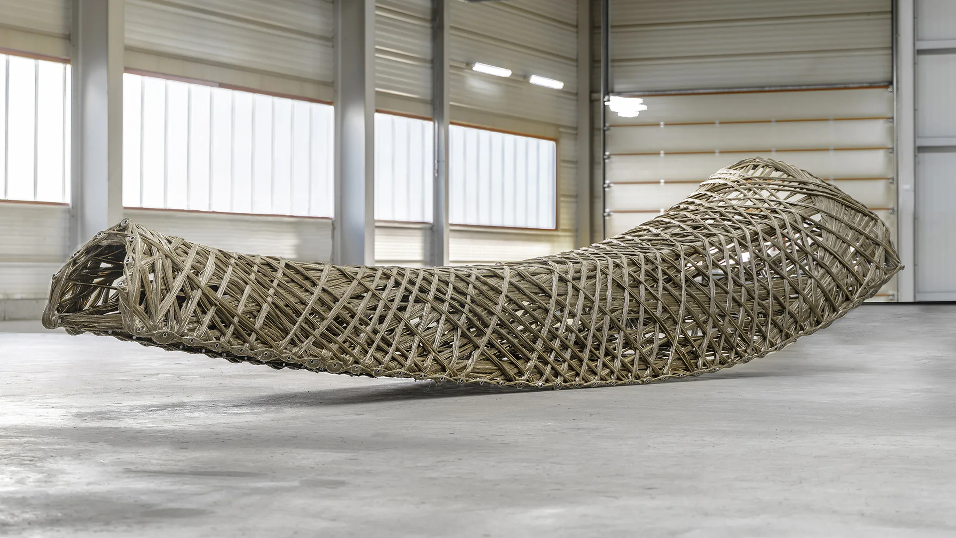 Fertiggestelltes Naturfaser-Bauteil