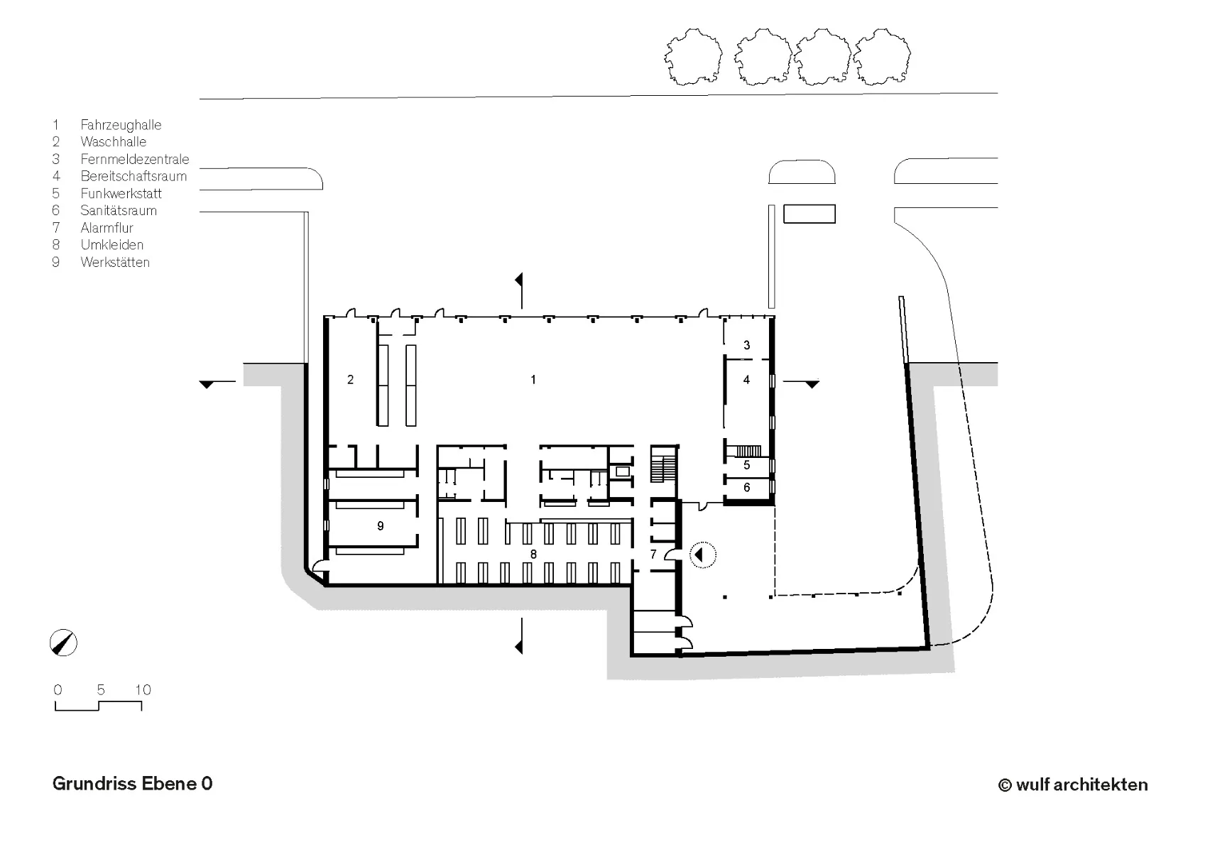 Grundriss Ebene 0, Grafik