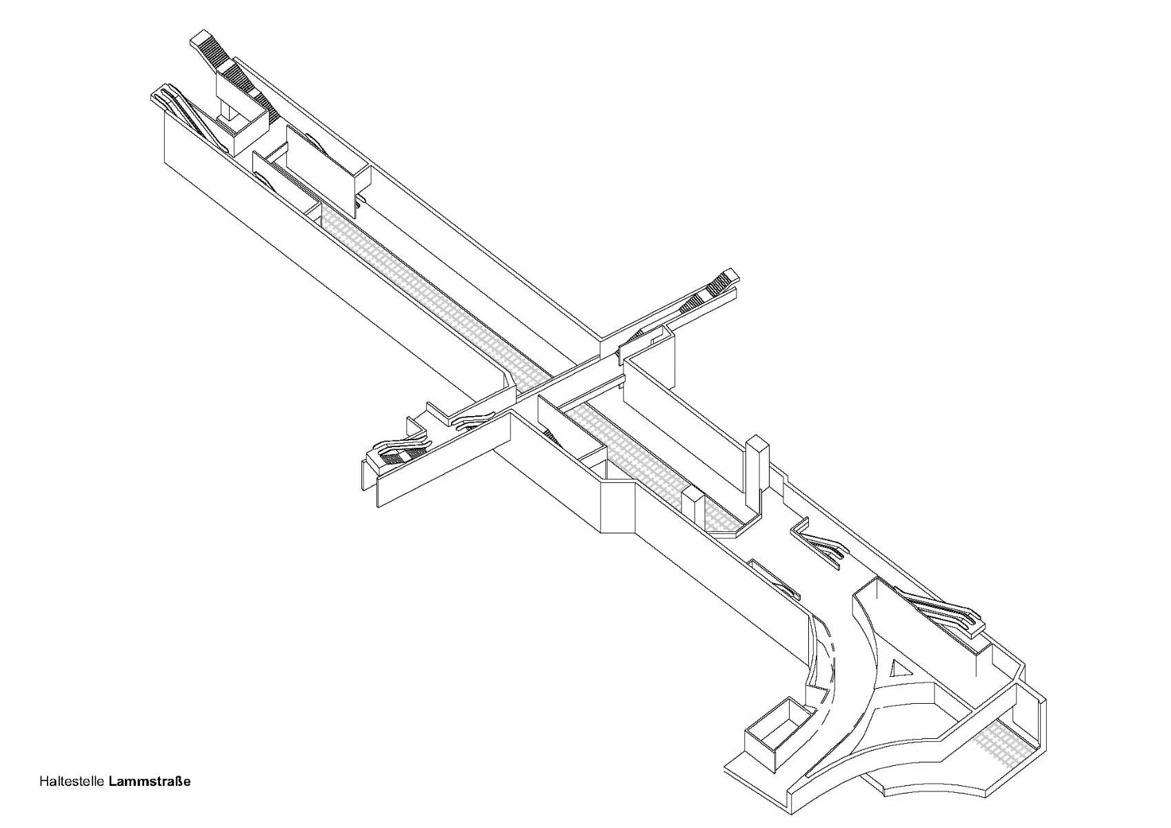 Axonometrie Lammstraße, Grafik