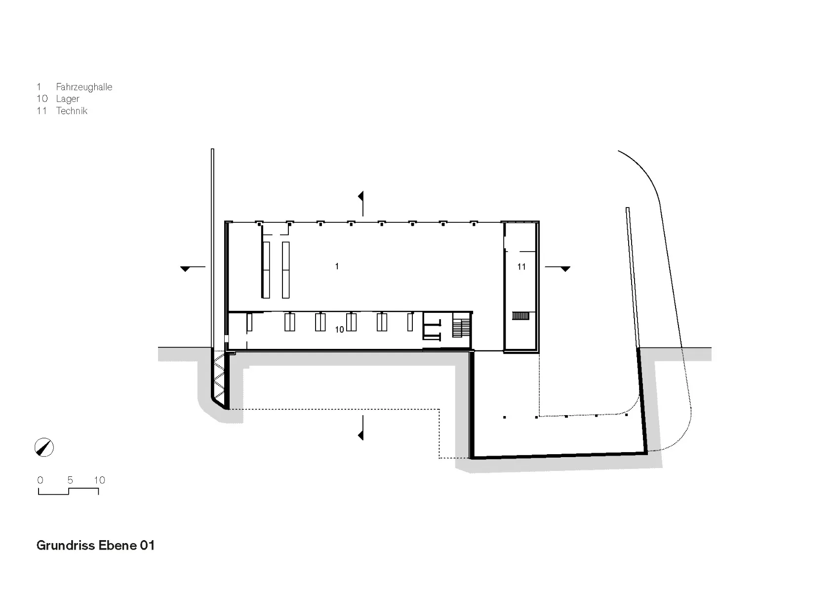 Grundriss Ebene 1, Grafik