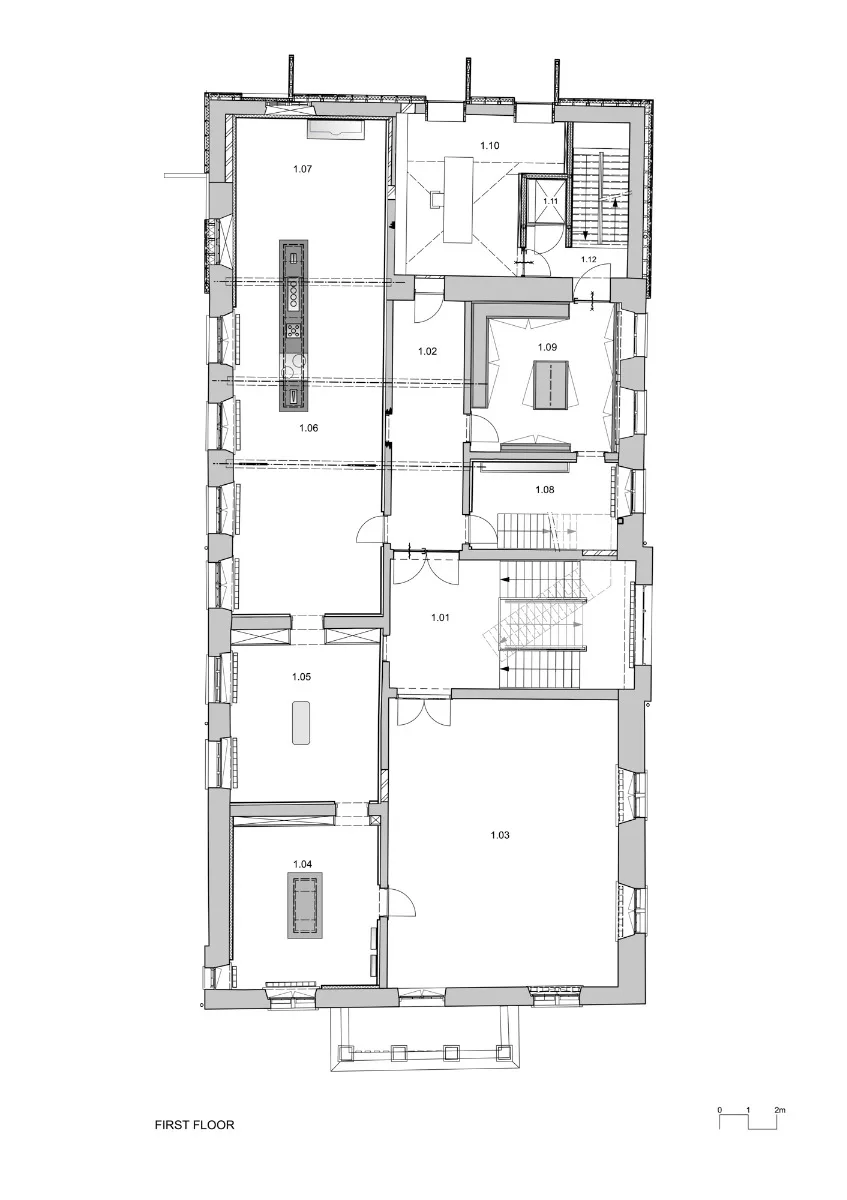 Grundriss 1. OG, Grafik
