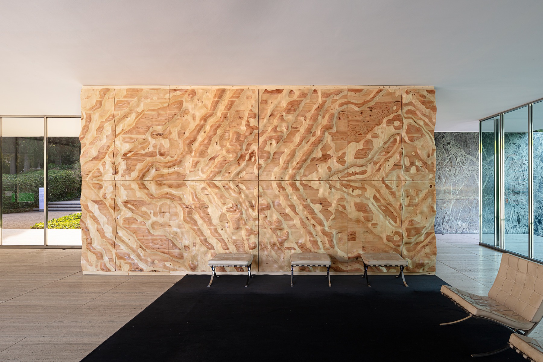 Mies van der Rohe Pavillon in Barcelona - aber bitte aus Holz