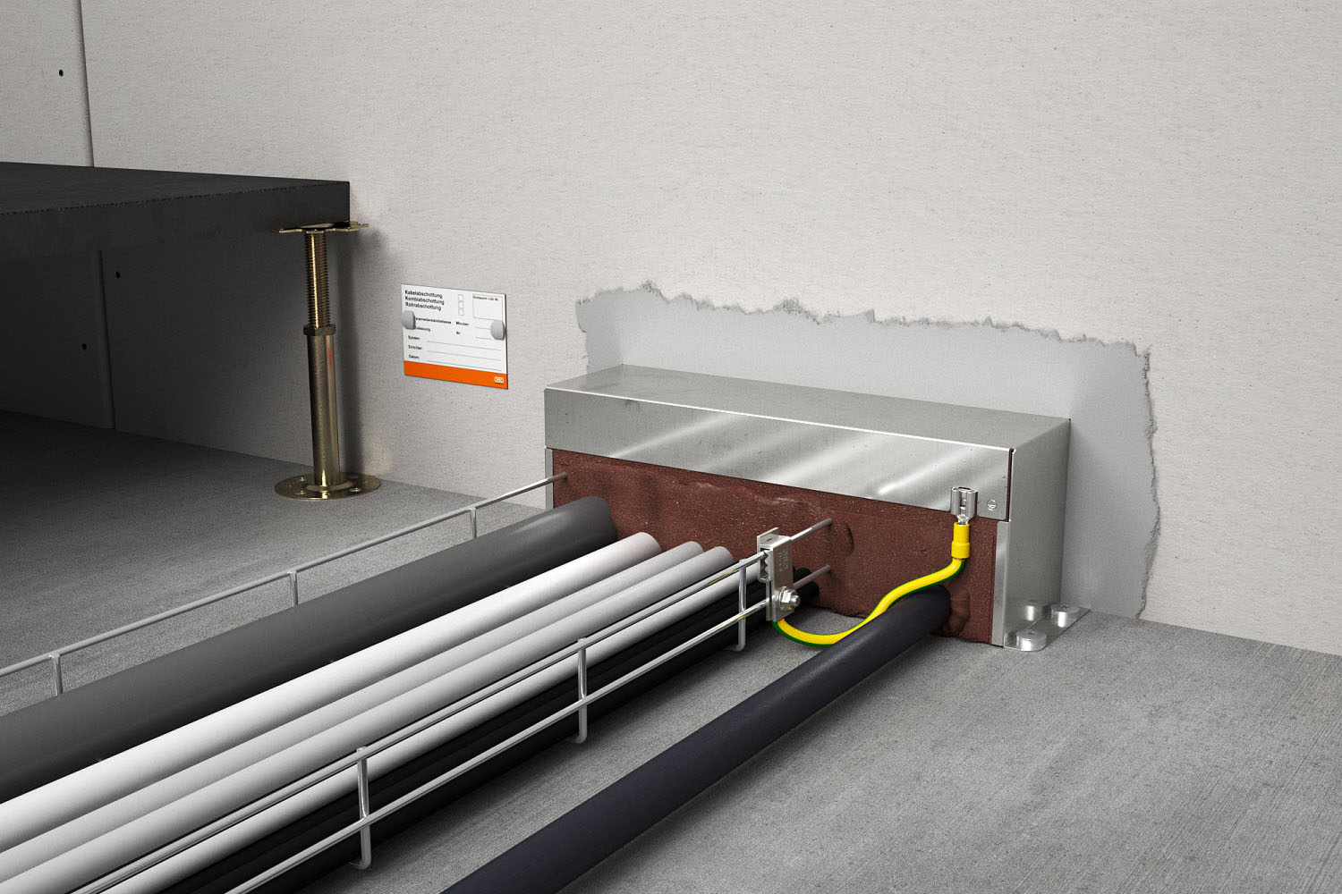Abschottungssystem für Kabel, Rohre und Leitungen