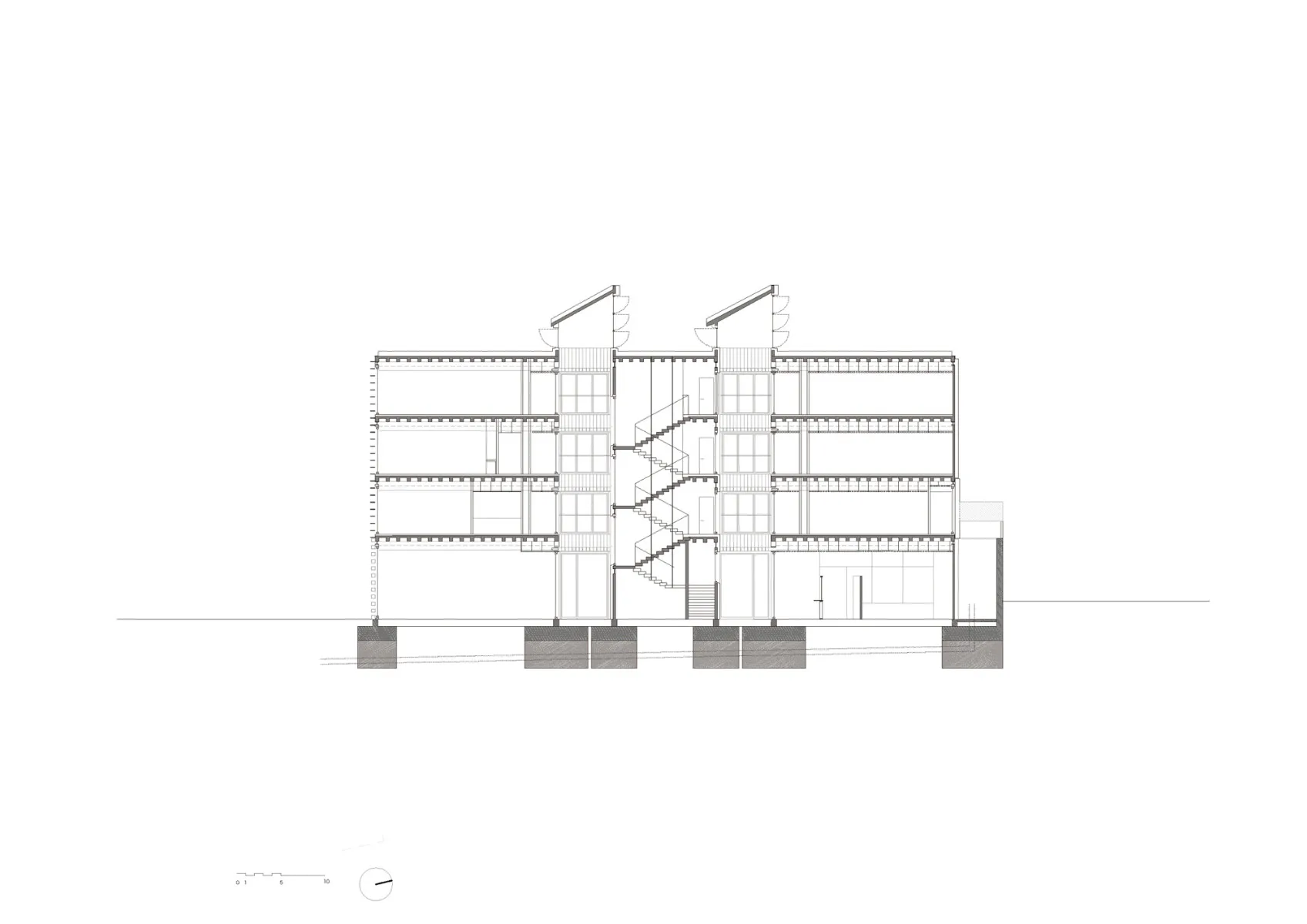 Längsschnitt, Grafik