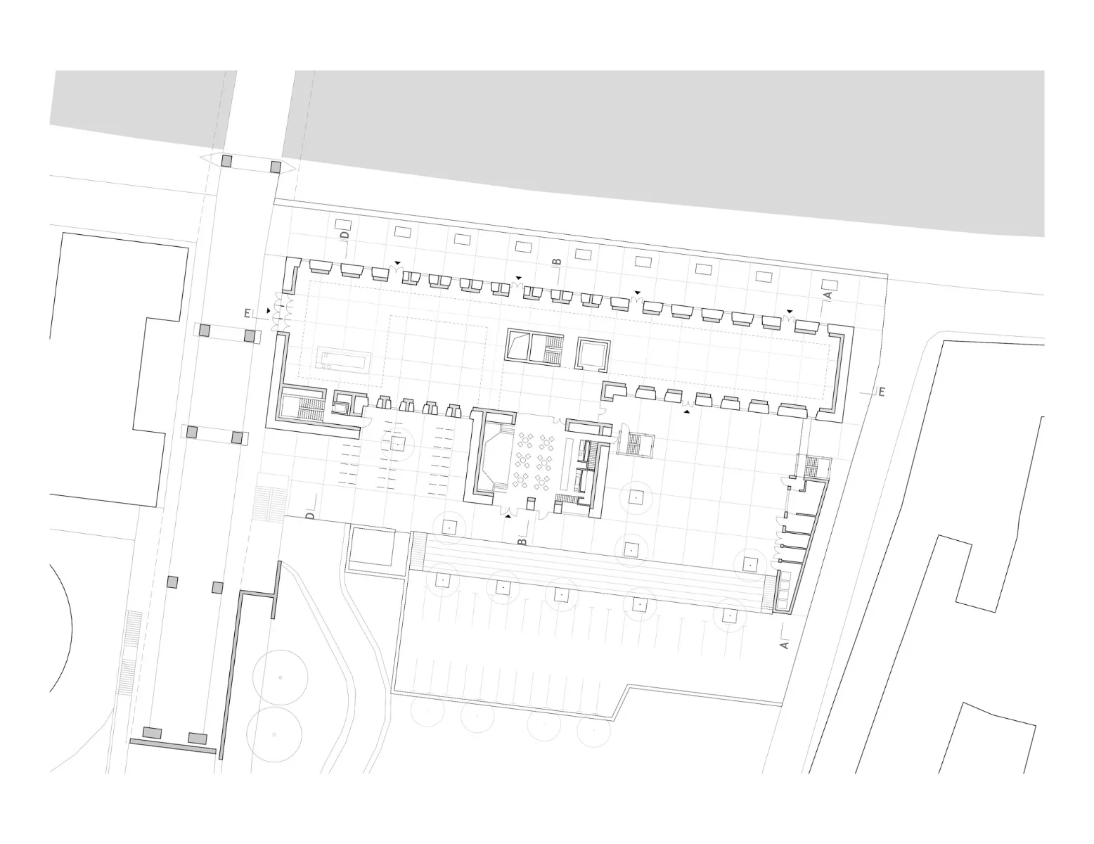 Lageplan und Grundriss EG, Grafik