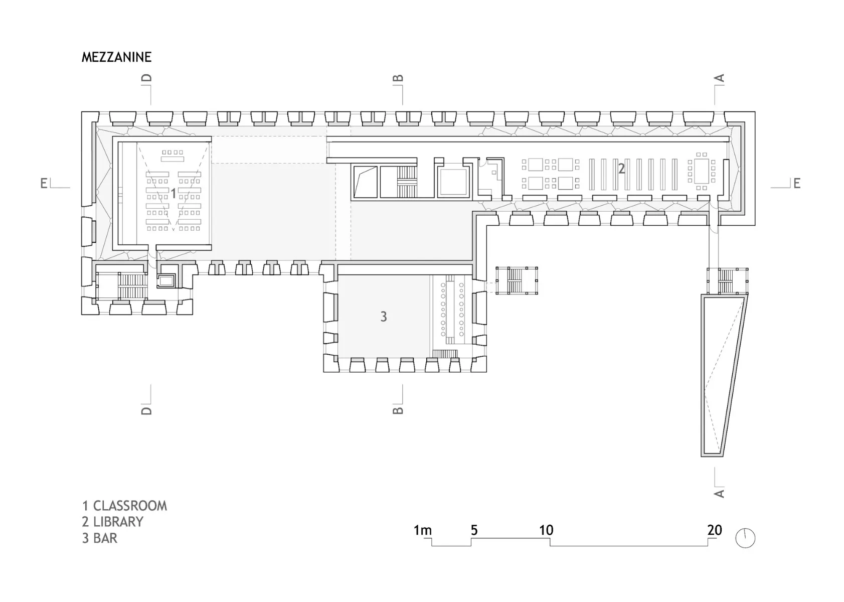 Grundriss Zwischengeschoss, Grafik