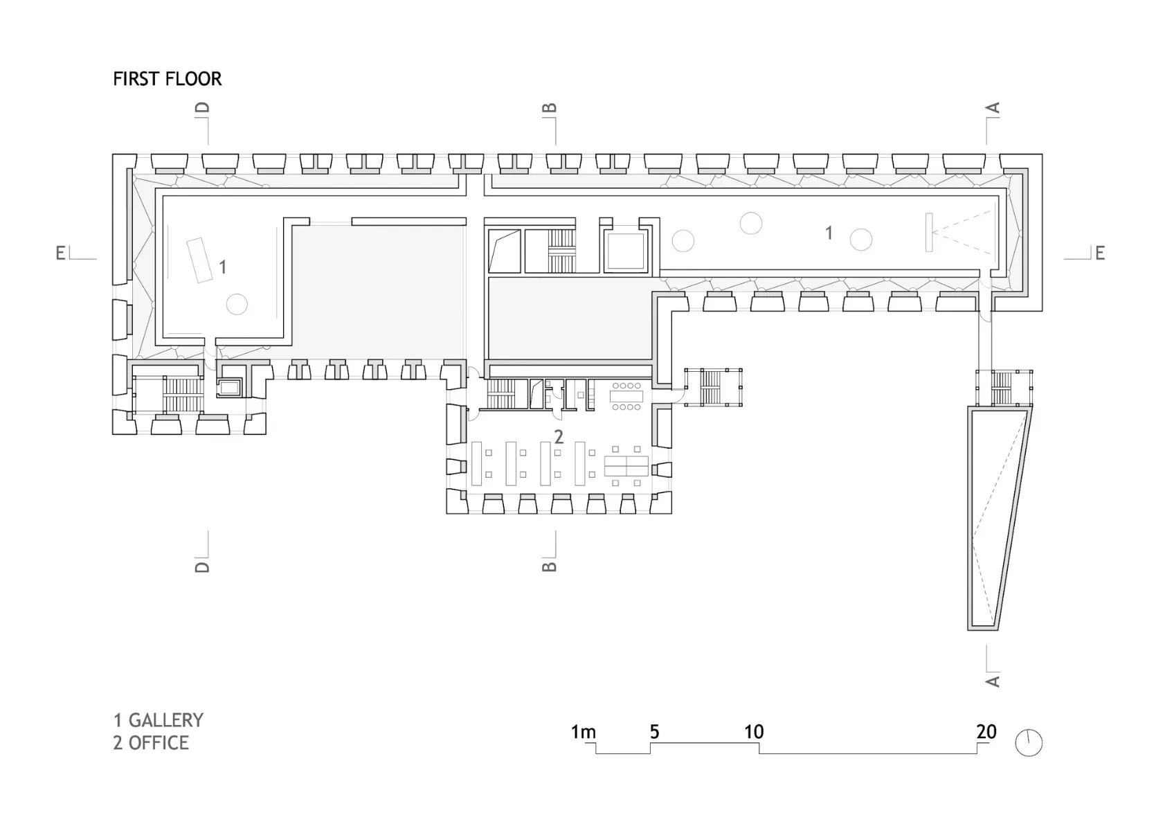 Grundriss 1. OG, Grafik