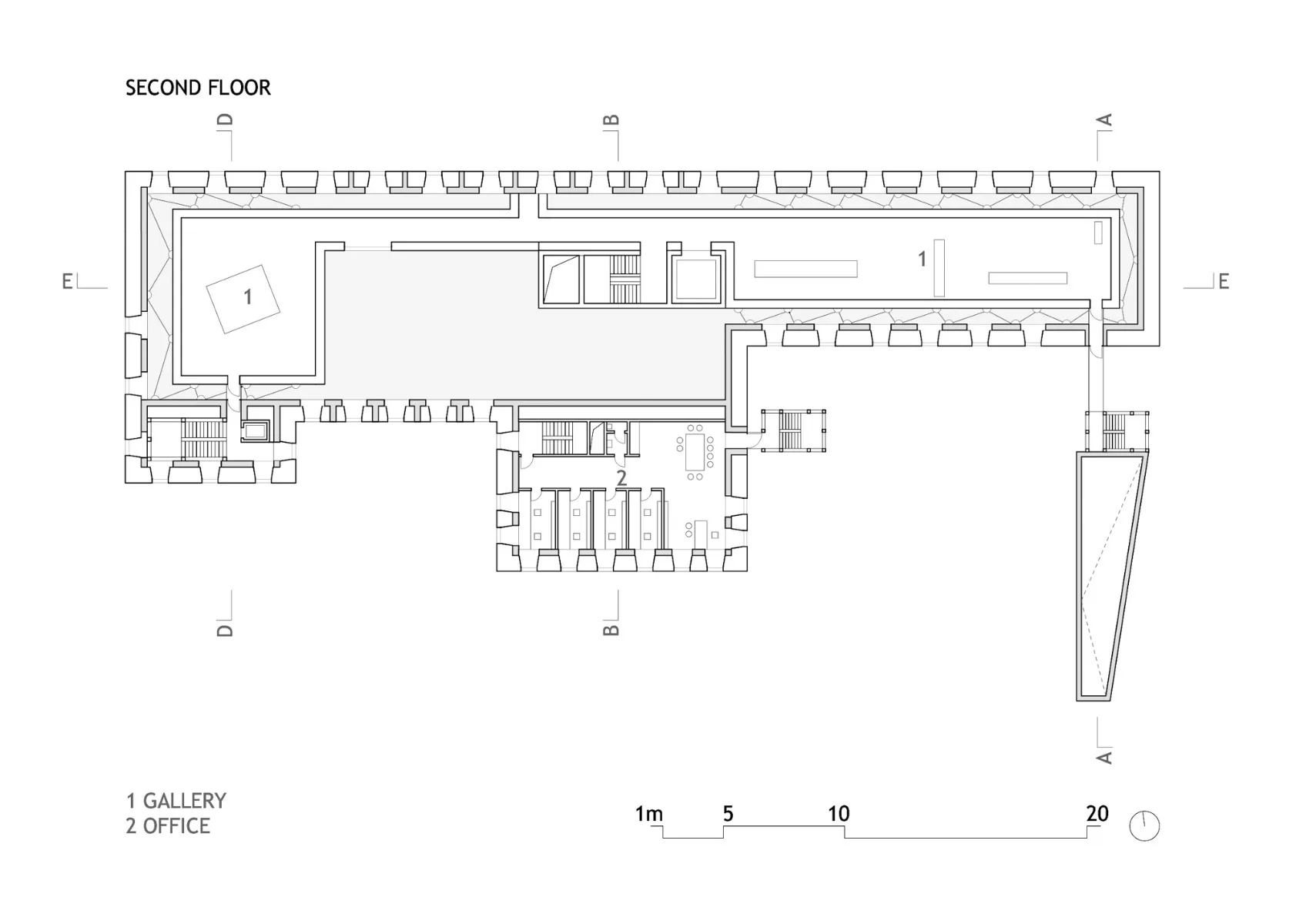 Grundriss 2. OG, Grafik