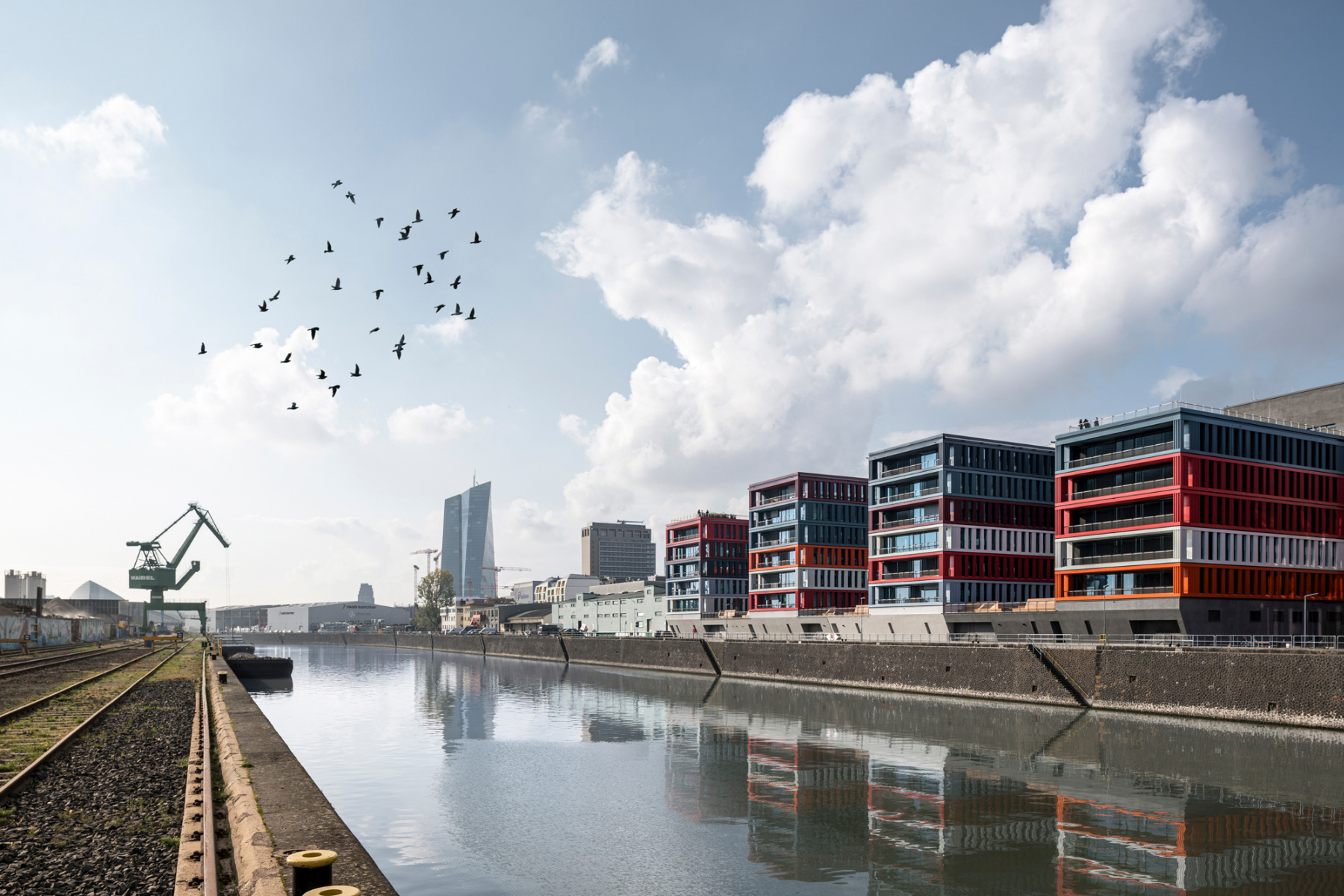 Bürogebäude The Docks in Frankfurt von Meixner Schlüter Wendt