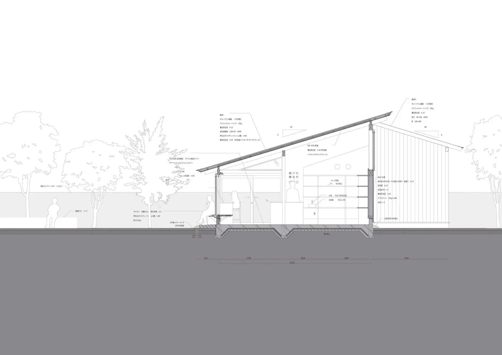 Schnitt Restaurant, Grafik