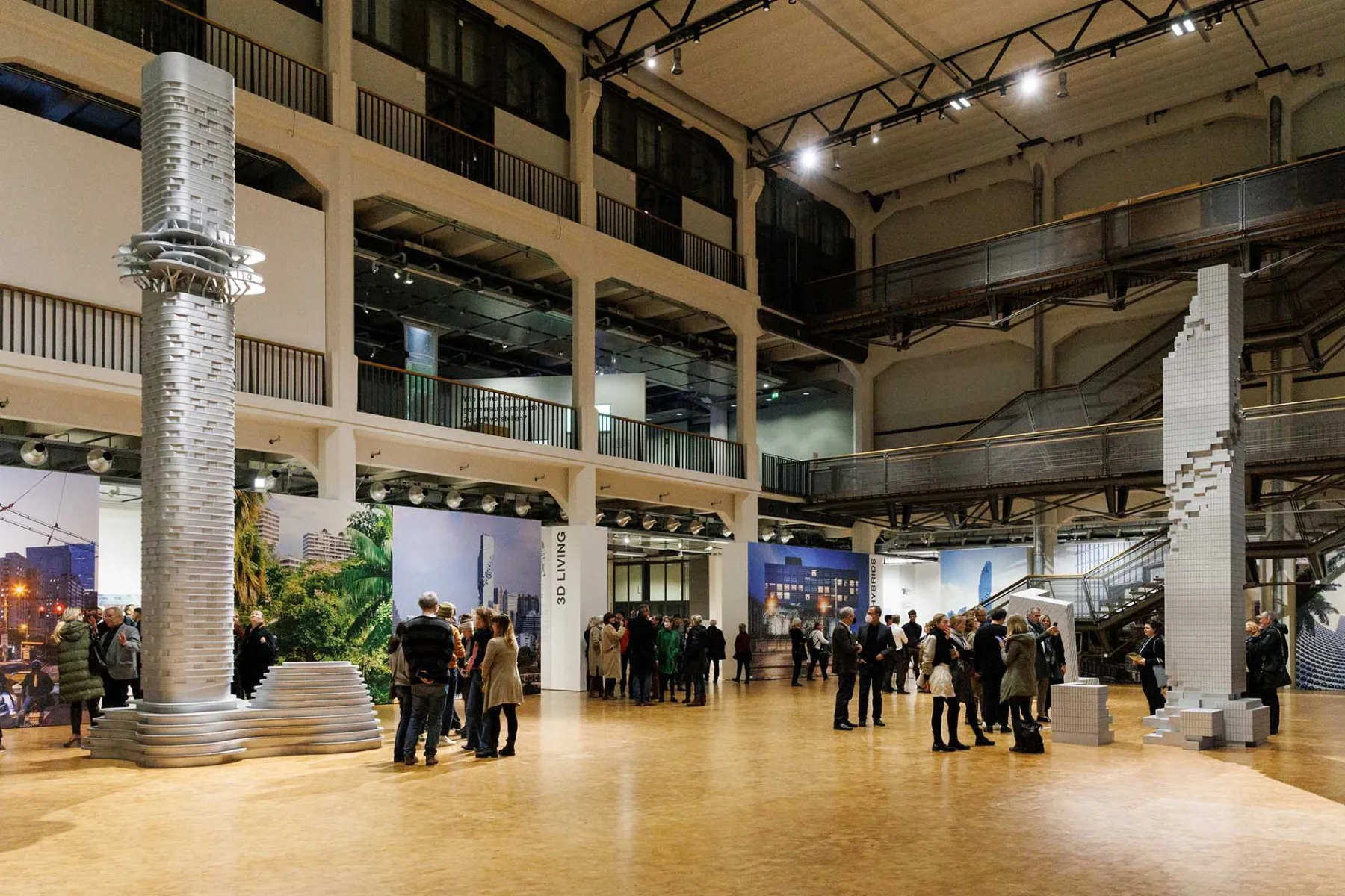 Ausstellungsansicht Ole Scheeren: Spaces of life im ZKM | Zentrum für Kunst und Medien Karlsruhe, 2022.