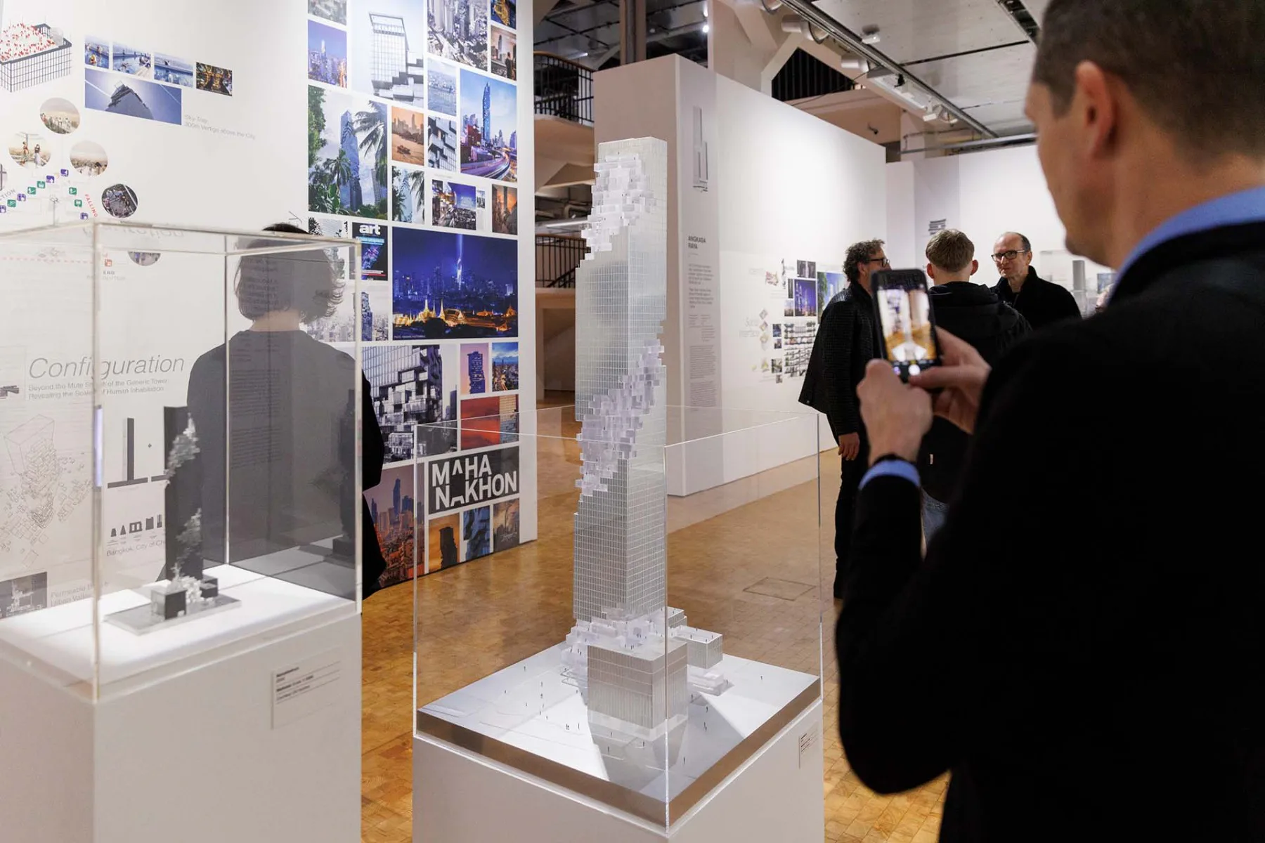 Ausstellungsansicht Ole Scheeren: Spaces of life im ZKM | Zentrum für Kunst und Medien Karlsruhe, 2022.