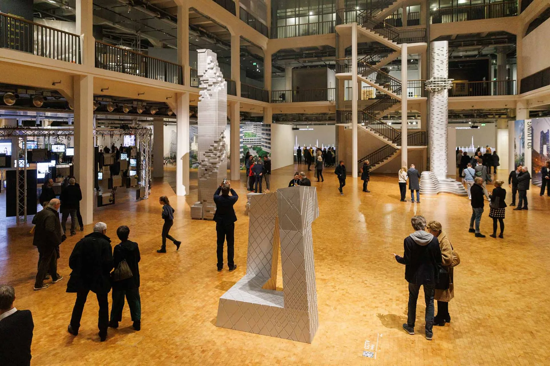 Ausstellungsansicht Ole Scheeren: Spaces of life im ZKM | Zentrum für Kunst und Medien Karlsruhe, 2022.