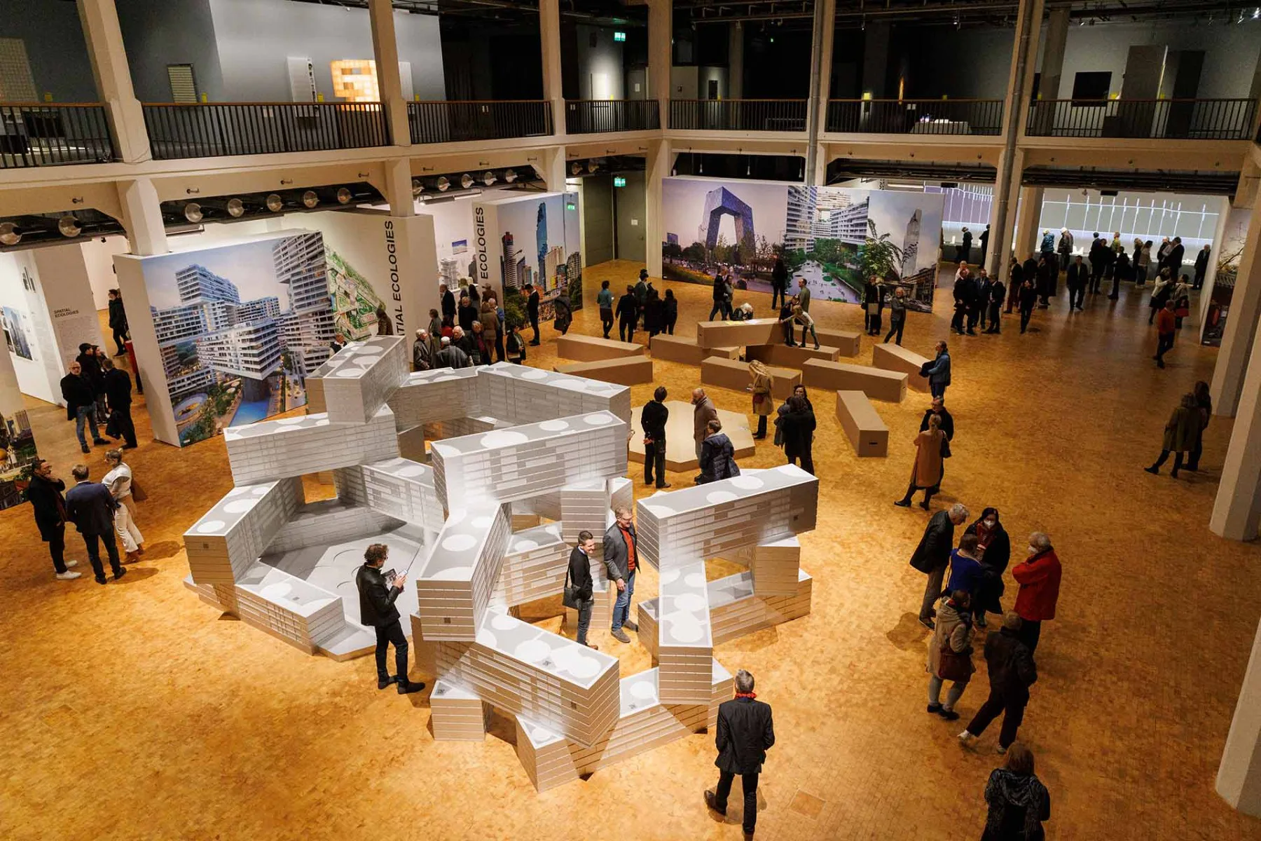 Ausstellungsansicht Ole Scheeren: Spaces of life im ZKM | Zentrum für Kunst und Medien Karlsruhe, 2022.
