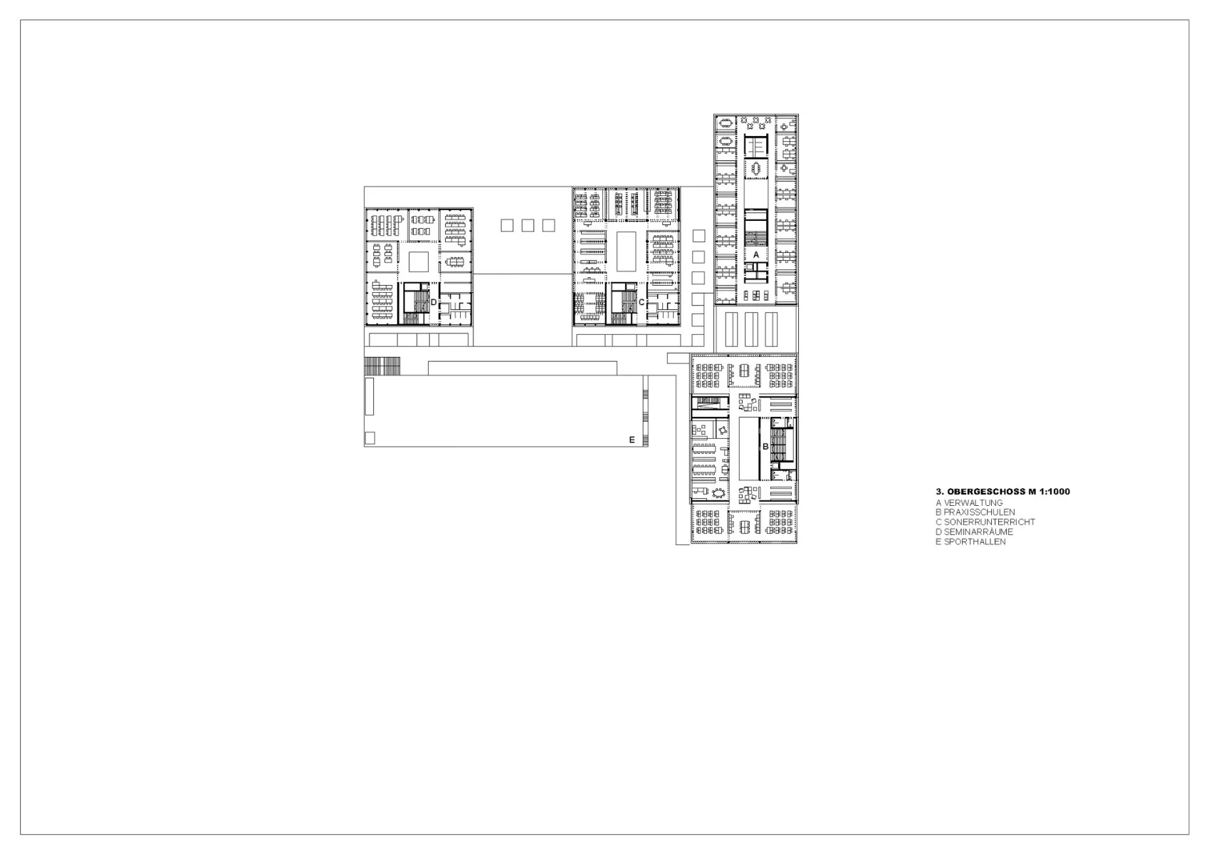 Grundriss 3. OG, Grafik