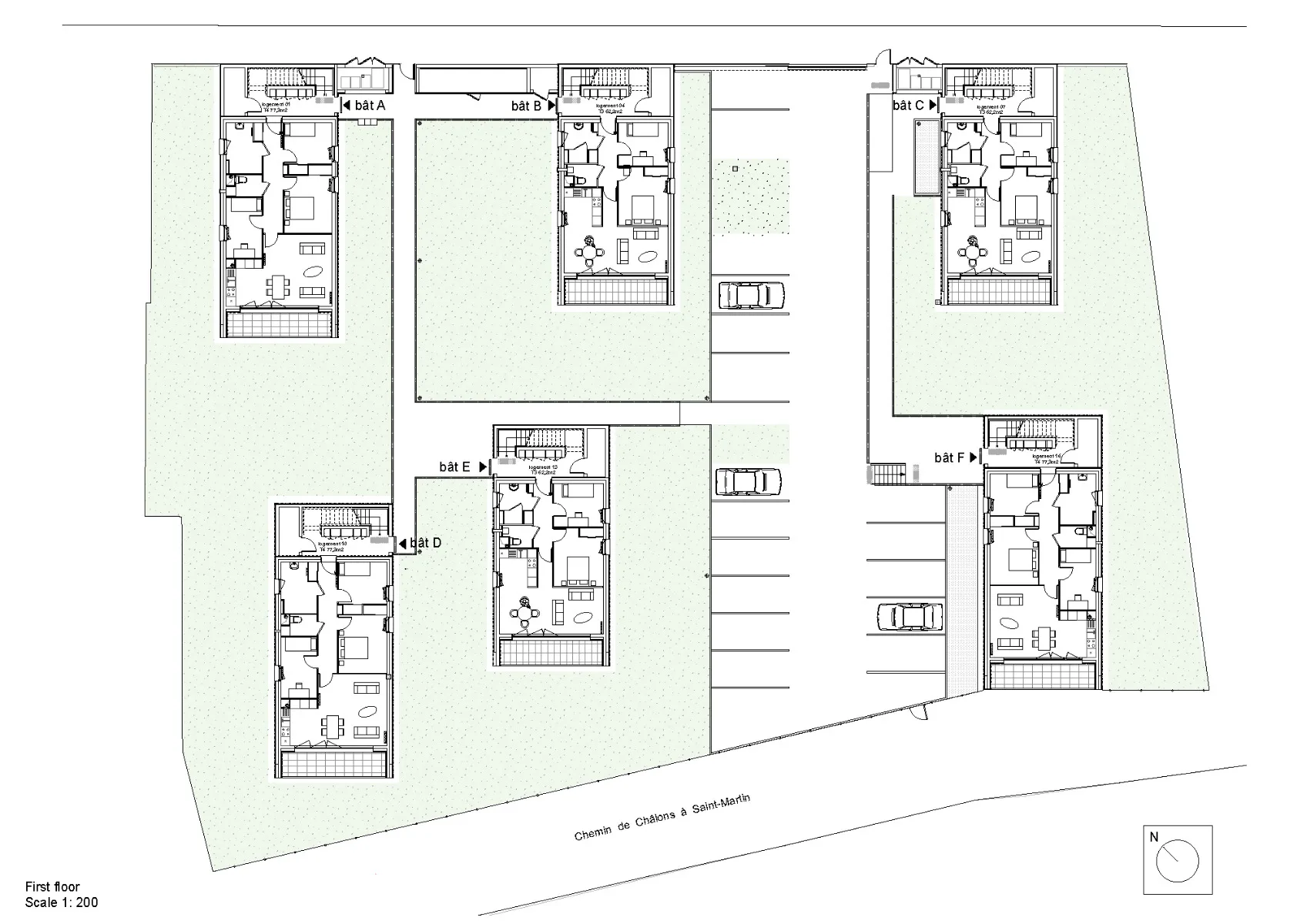 Grundriss 1. OG, Grafik