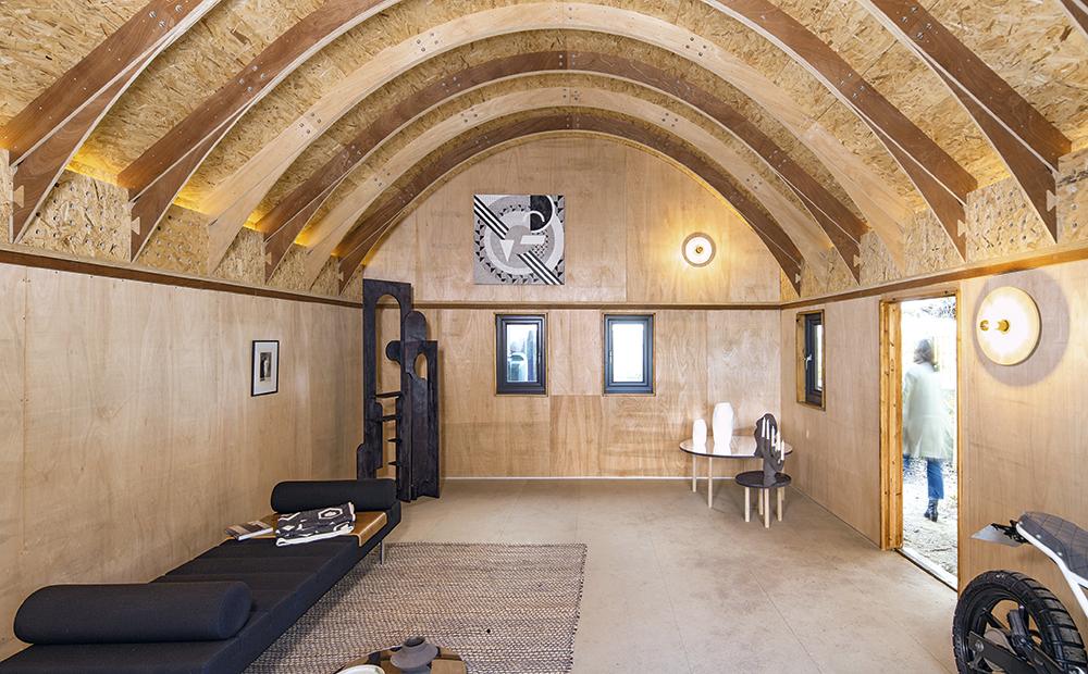 The Barn: Das kleine Haus zum Selbstbau ist als Prototyp gedacht. Je nach Ausstattung kann es auch als Werkstatt, Rückzugsraum oder Büroarbeitsplatz genutzt werden.
