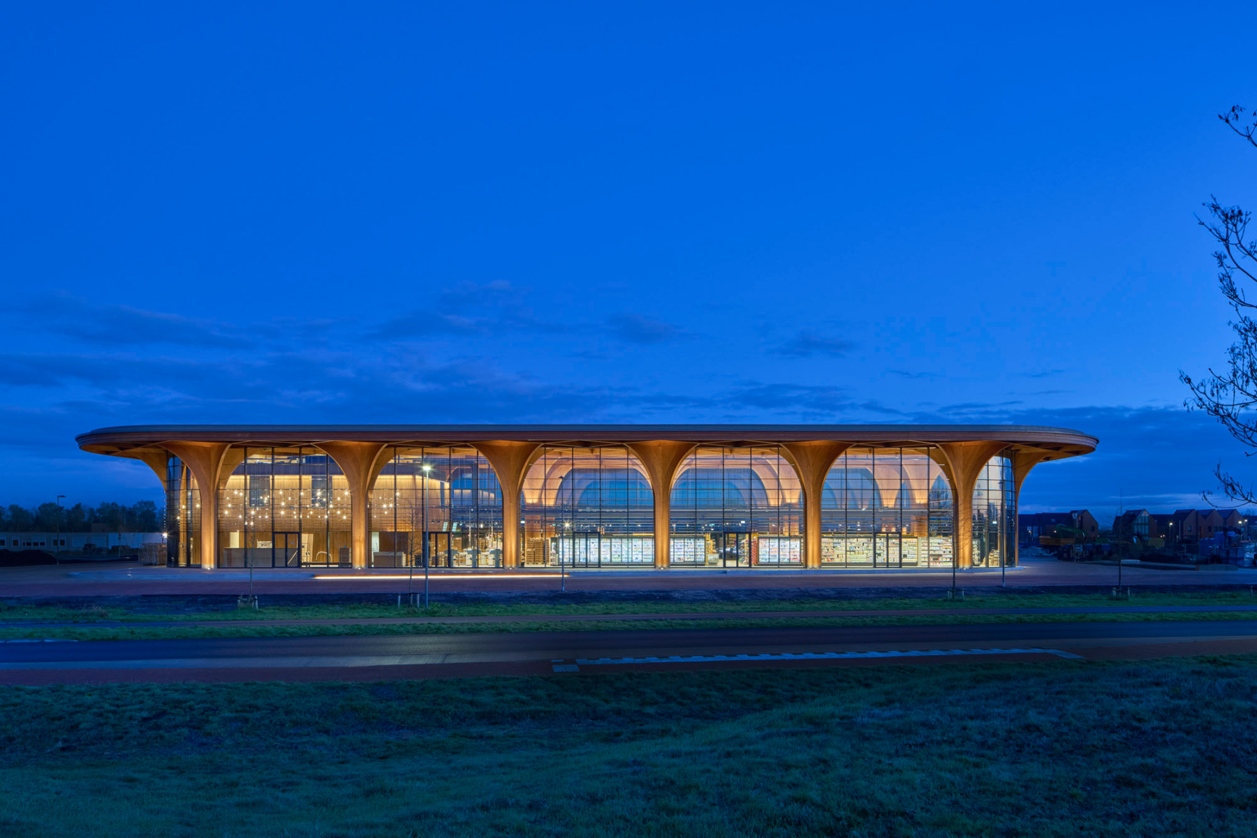 Kathedrale aus Holz: Einkaufszentrum in Groningen