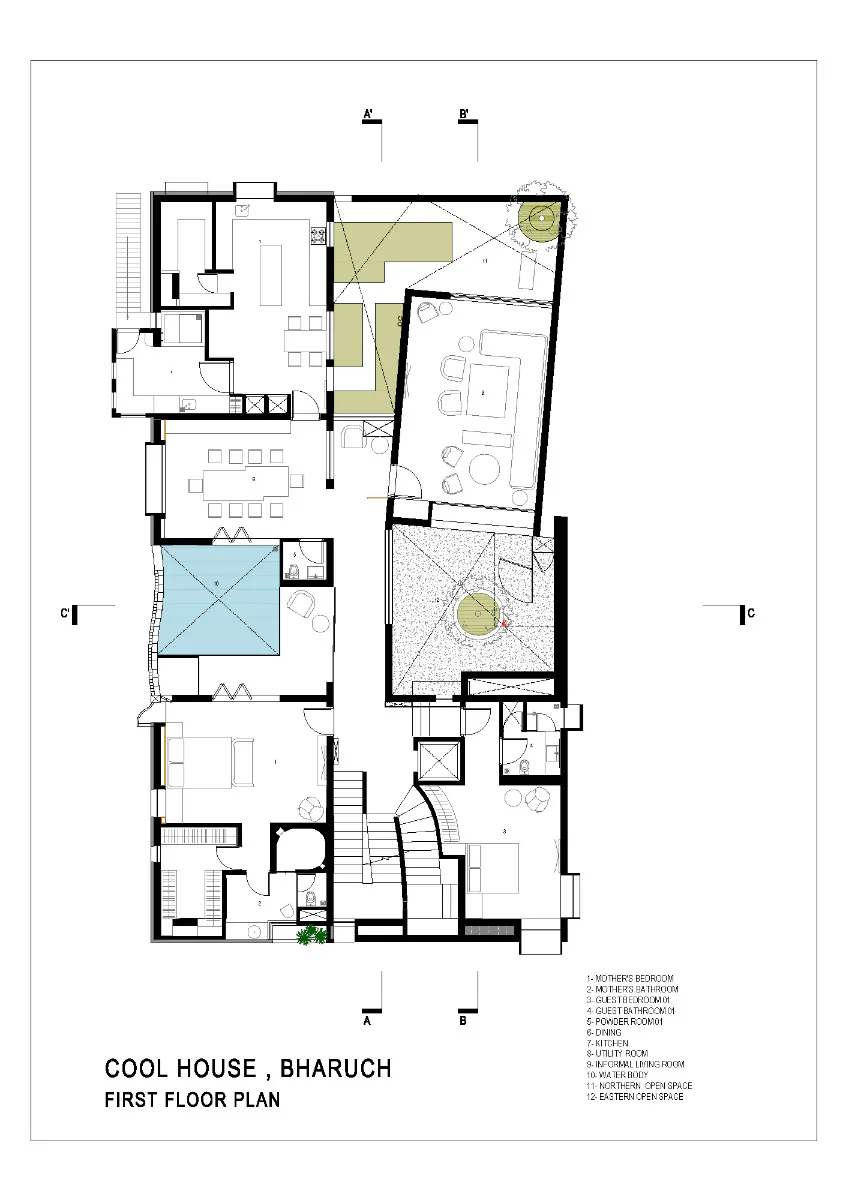 Grundriss 1. OG, Grafik