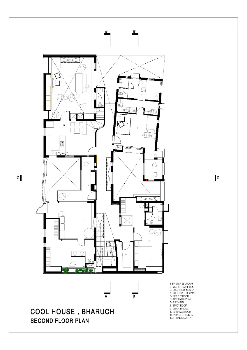 Grundriss 2. OG, Grafik