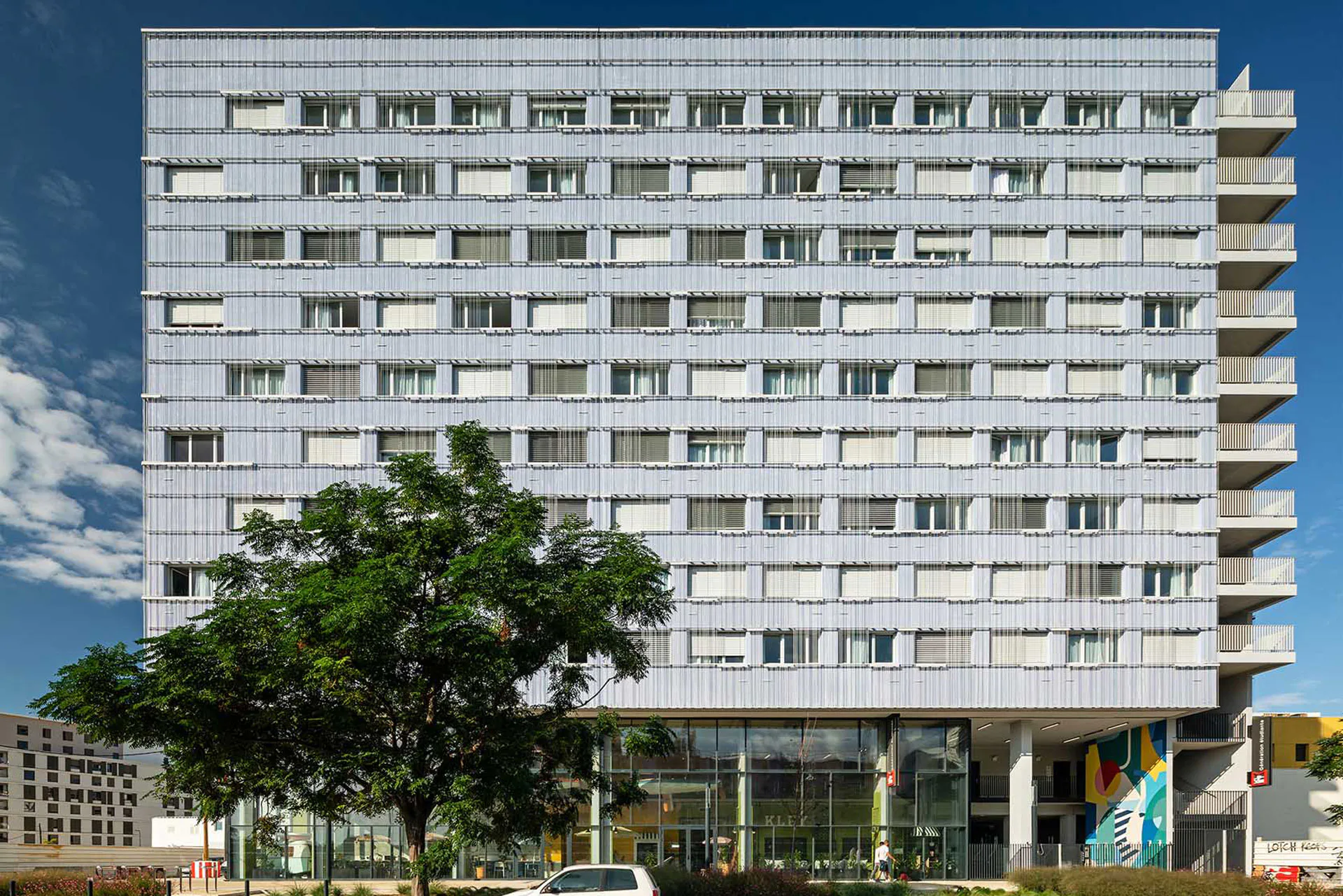 Kley student residence by Archikubik, Montpellier, France.