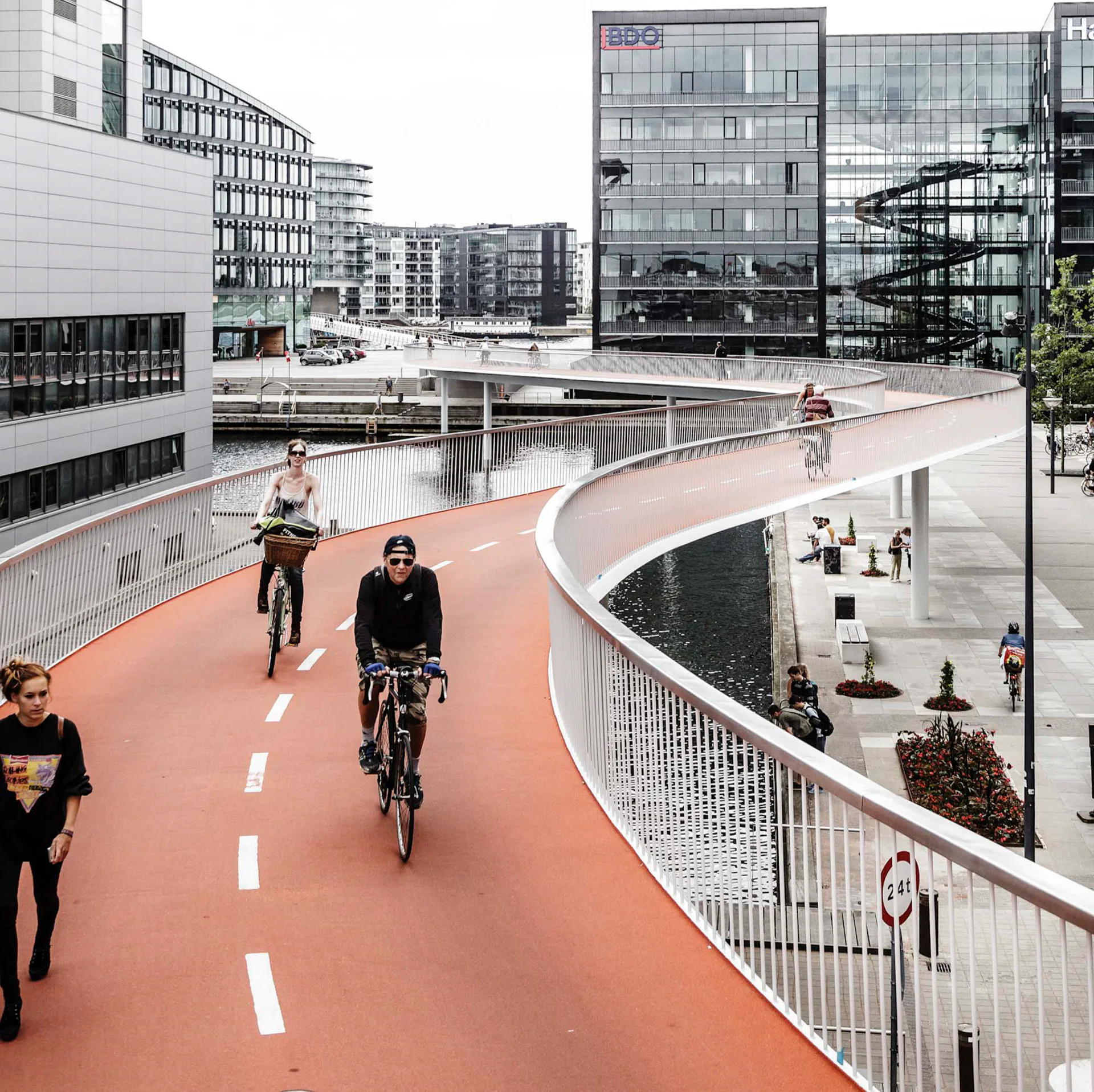 Fahrradbrücke Cycelslangen, Architektur: Dissing+Weitling
