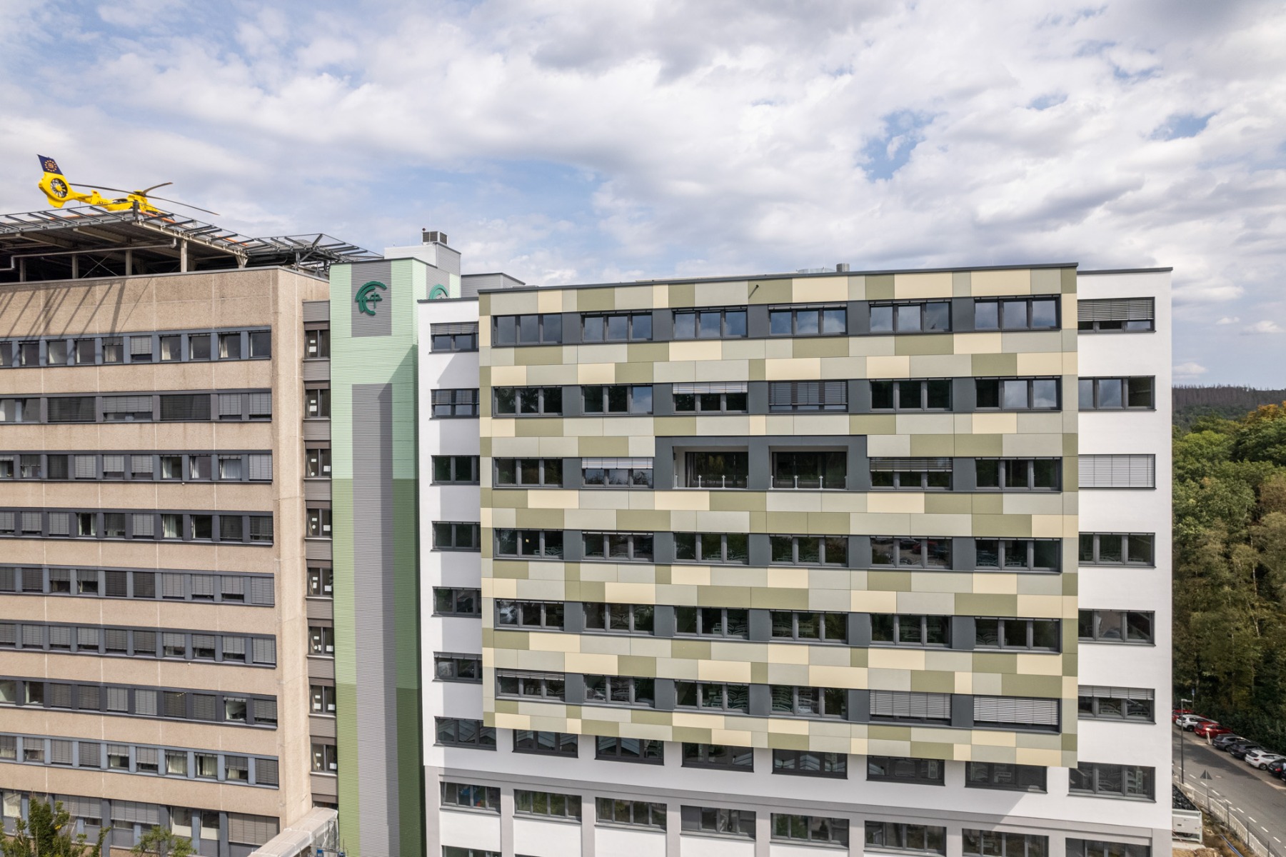 Modularer Klinikanbau namens Bauteil G