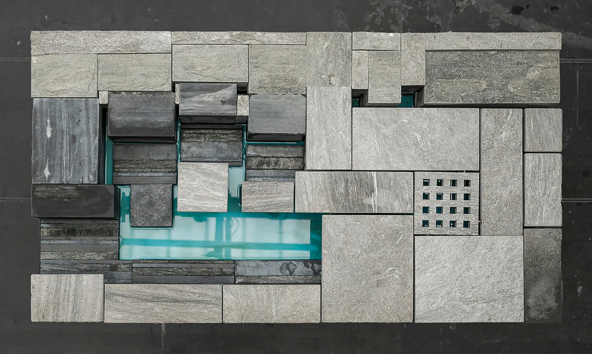 Modellstudie Therme Vals, Schweiz