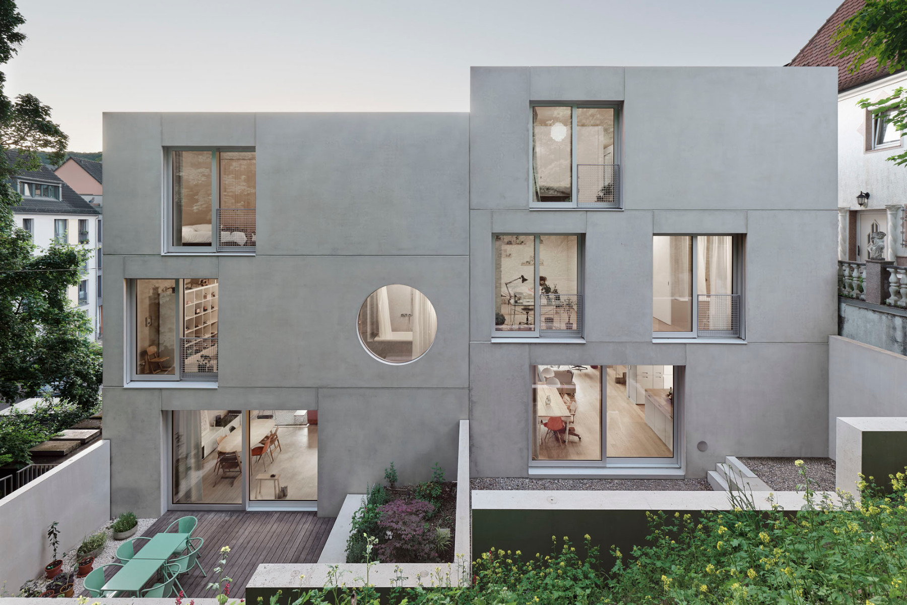 Von M planen modulierbares Doppelhaus in Stuttgart