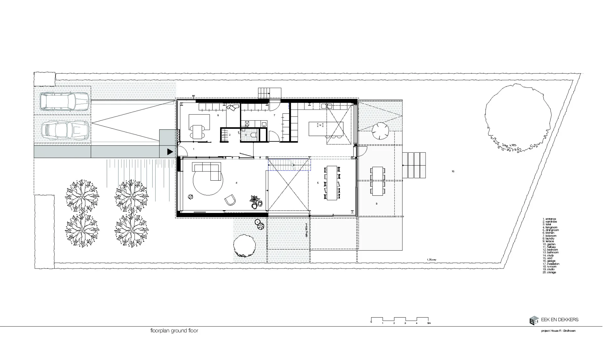 Grundriss EG, Grafik