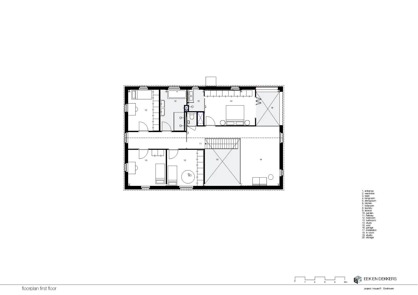 Grundriss 1. OG, Grafik
